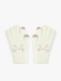 Fiyonk Detaylı Triko Eldiven