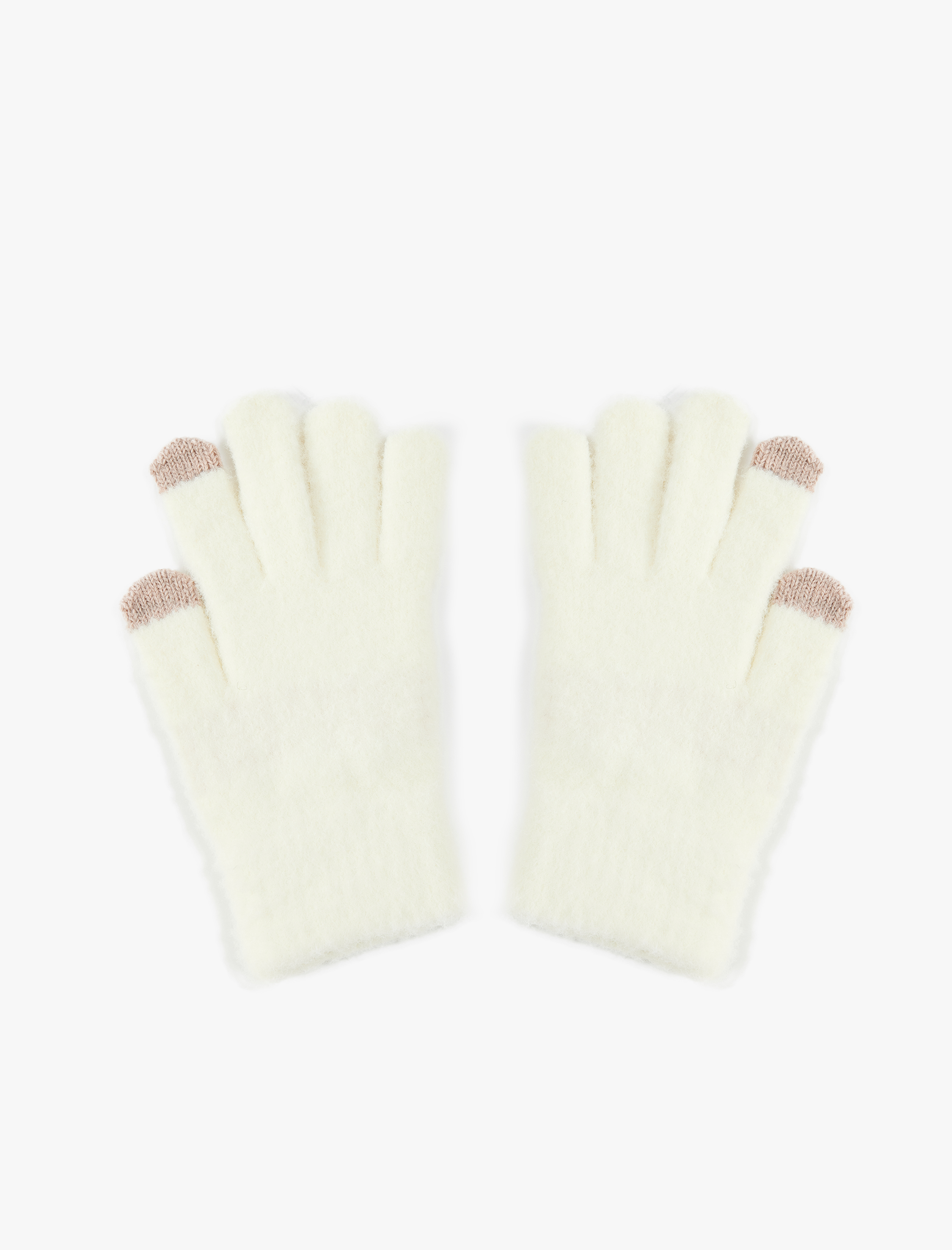  Kız Çocuk Fiyonk Detaylı Triko Eldiven