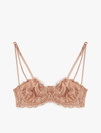 Dantel Detaylı Dolgusuz Balenli Sütyen