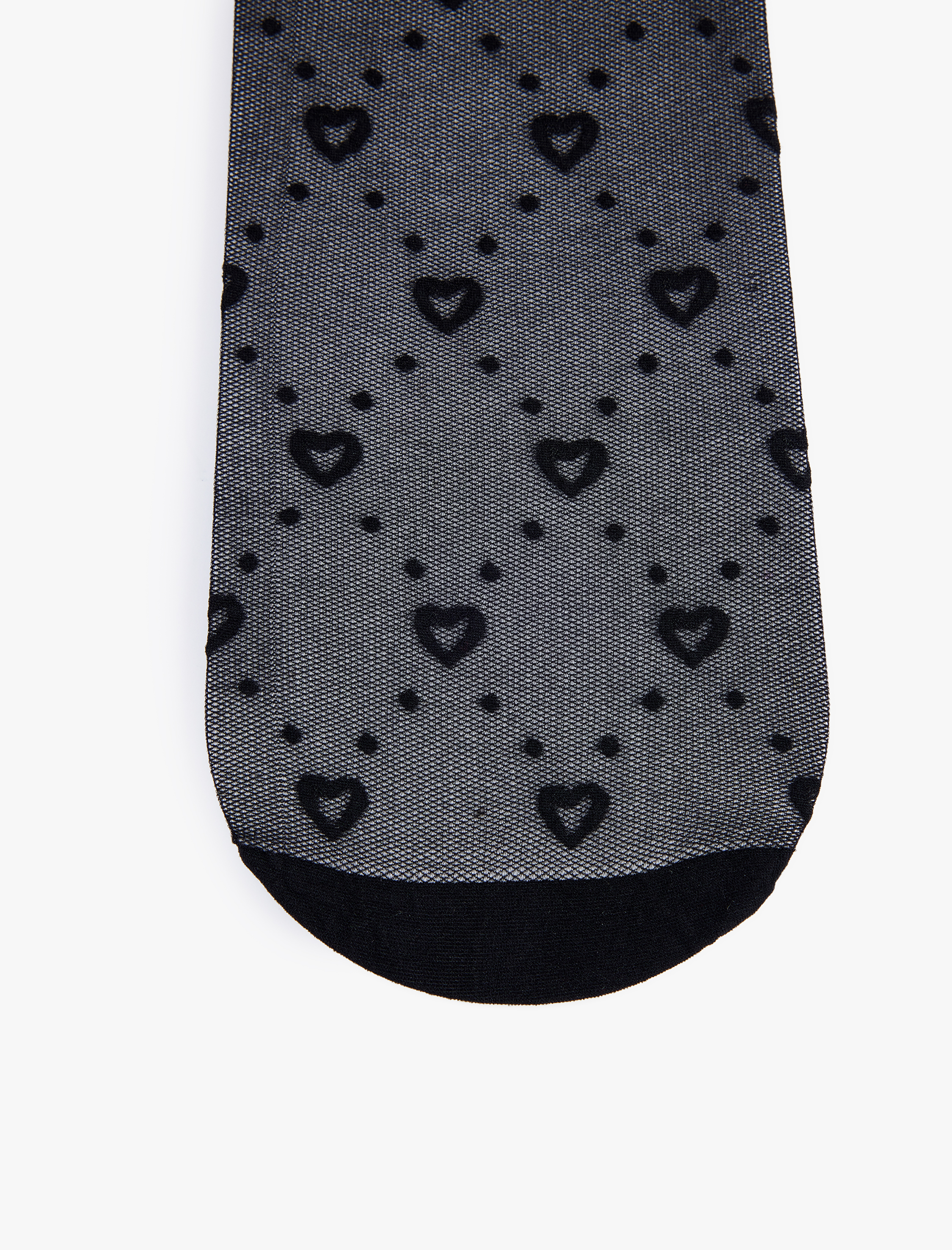  Kadın 15 Den Kalp Desenli Külotlu Çorap