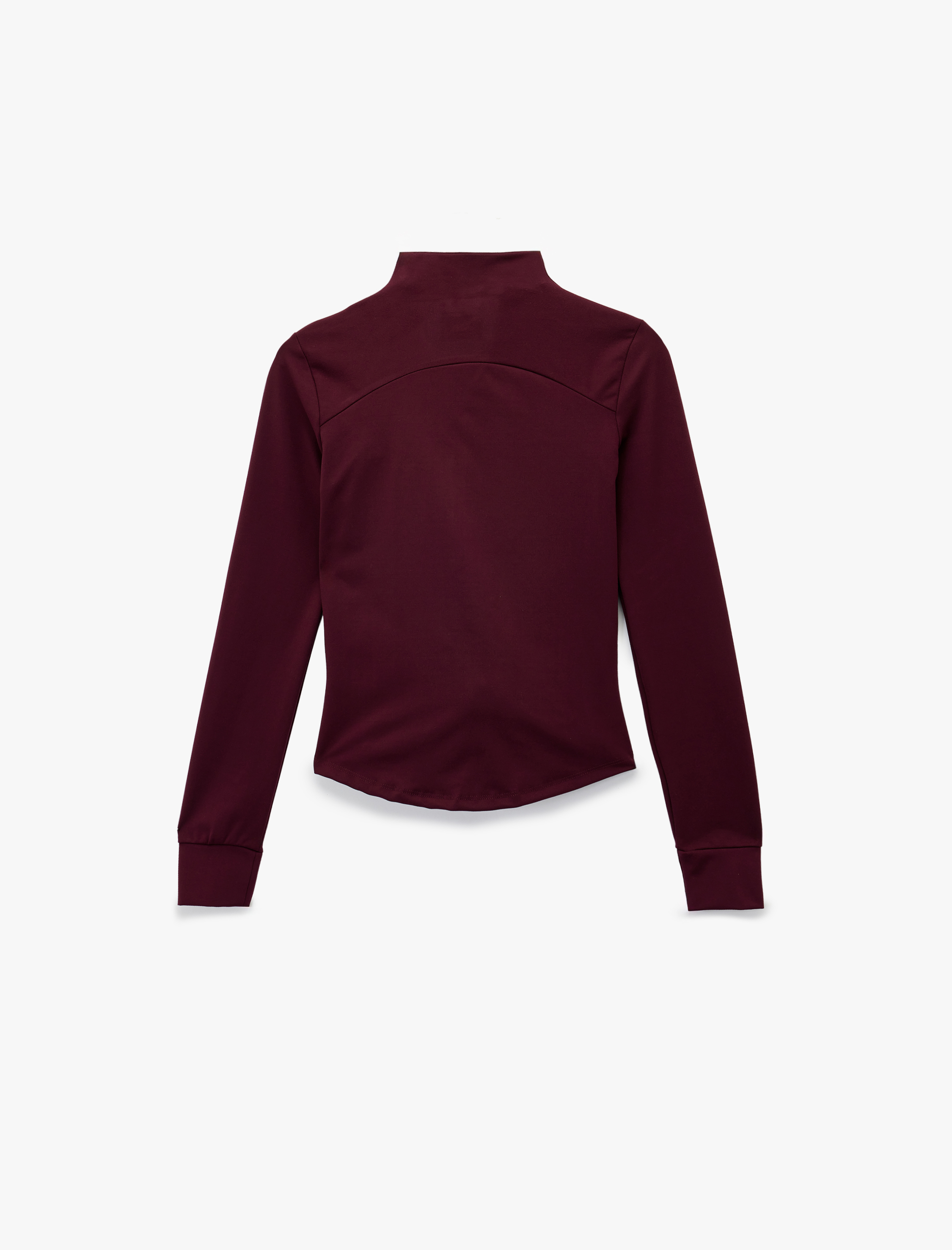   Slim Fit Uzun Kollu Dik Yaka Cepli Fermuarlı Spor Ceket