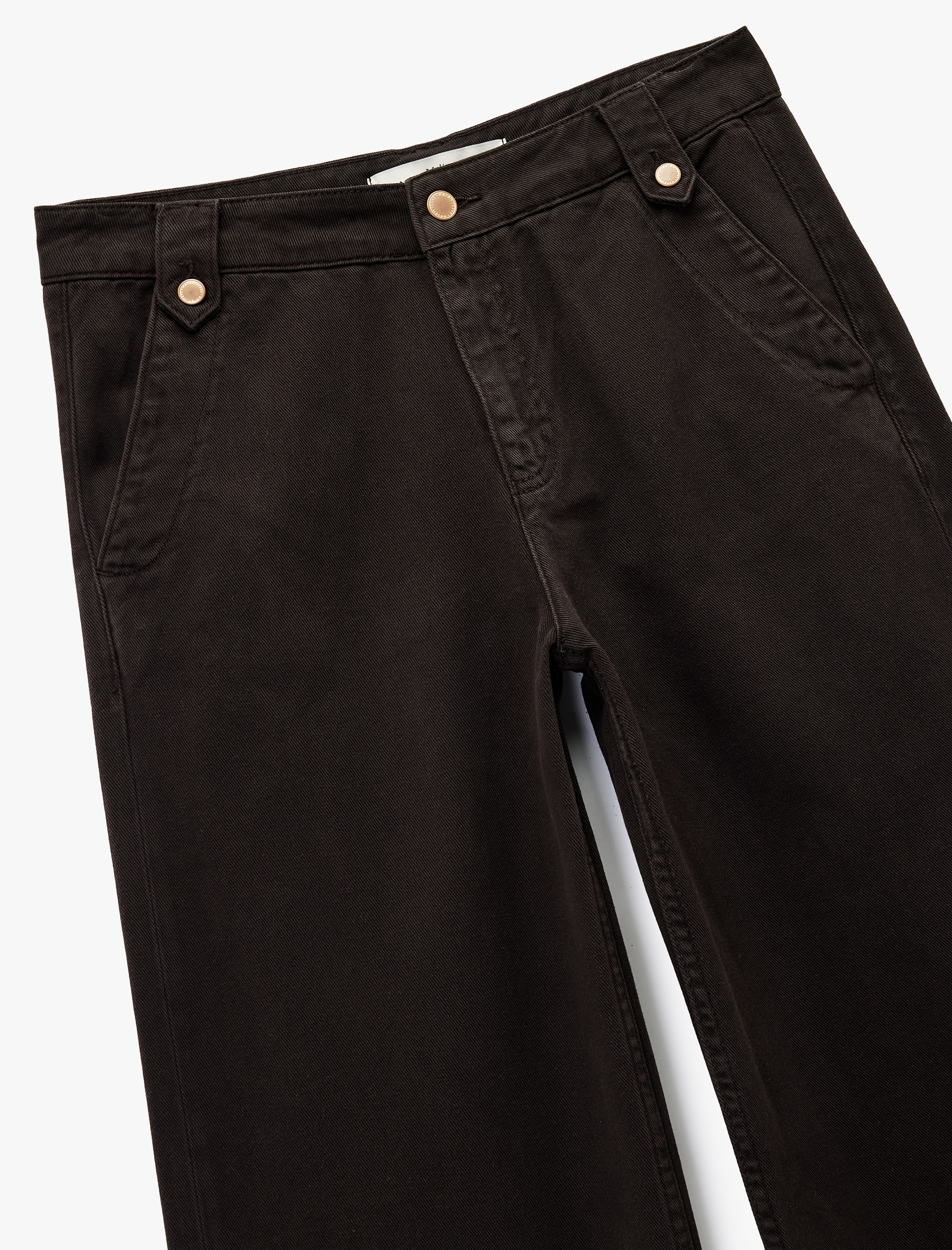   Koton X Melis Ağazat - Pamuklu Geniş Paça Kemer Detaylı Pantolon - Wide Leg Jeans