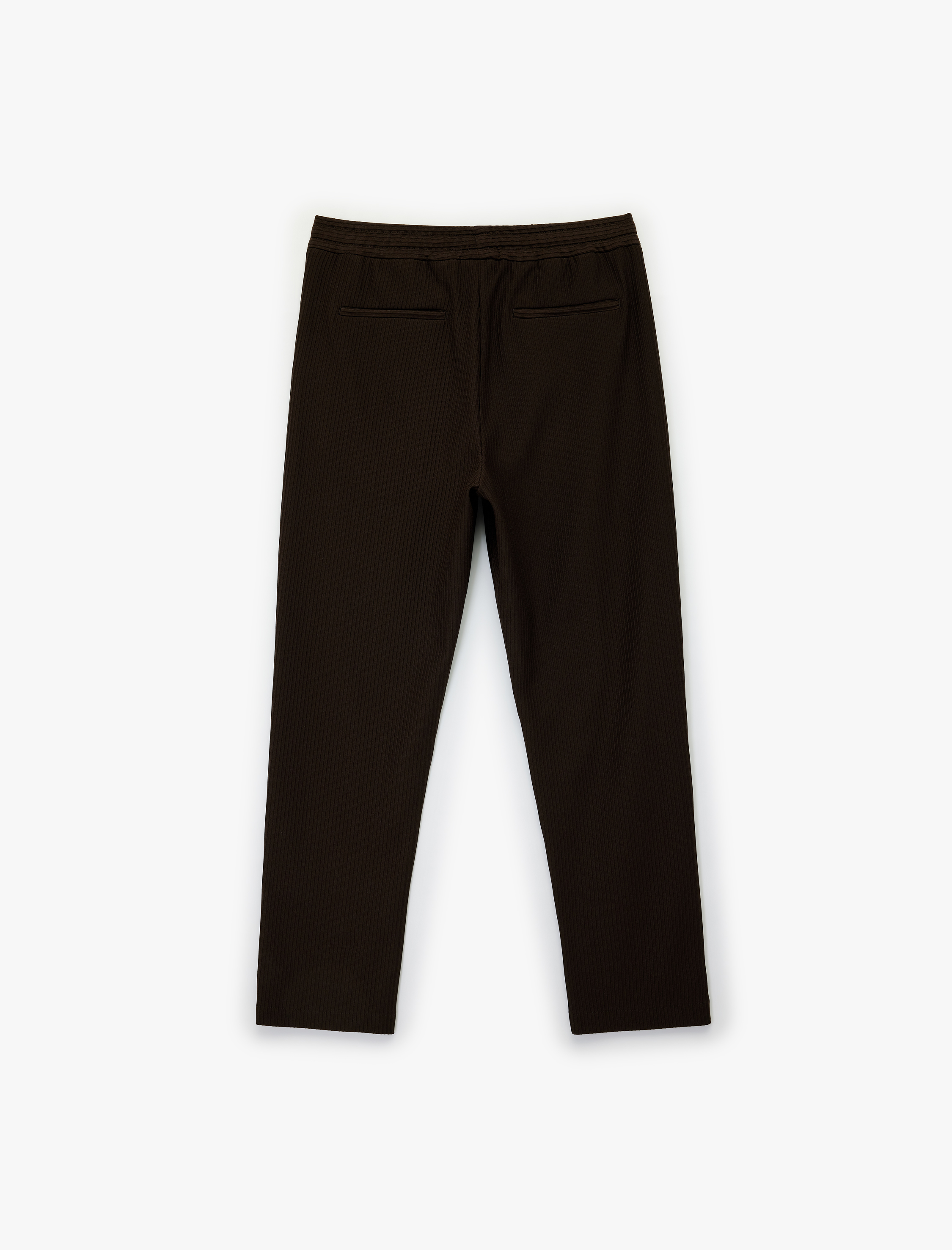   Regular Fit Cepli Fitilli Beli Bağcıklı Pantolon