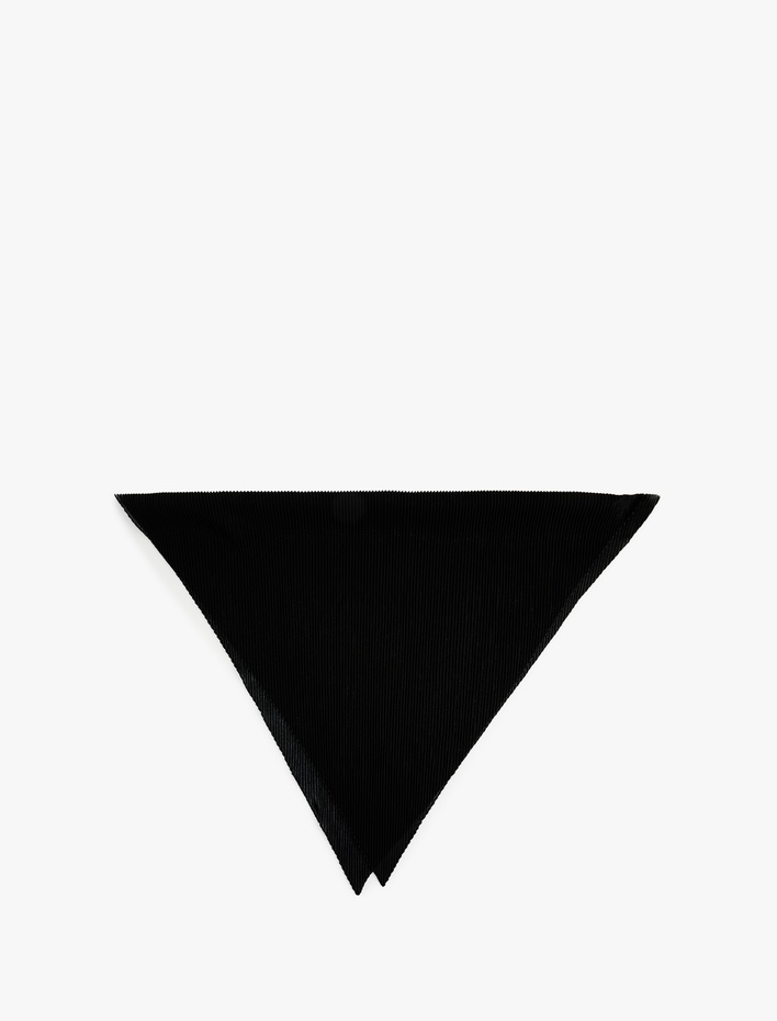 Kadın Simli Saten Kare Şal