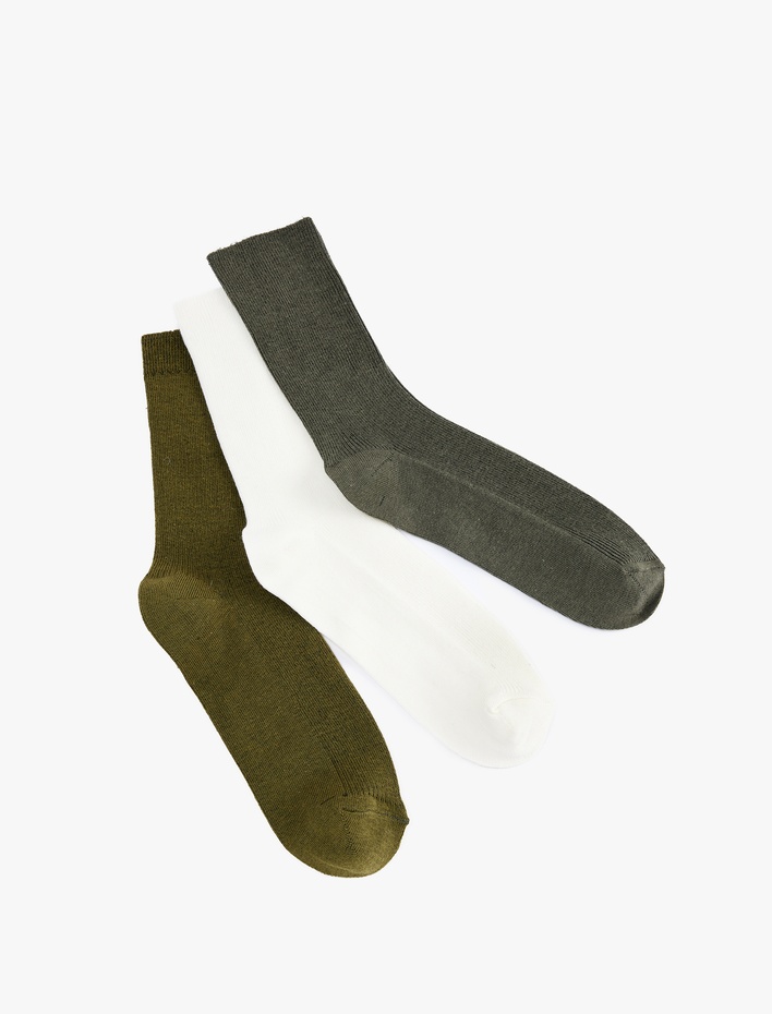 Kadın Pamuklu Soket 3'lü Çorap Seti