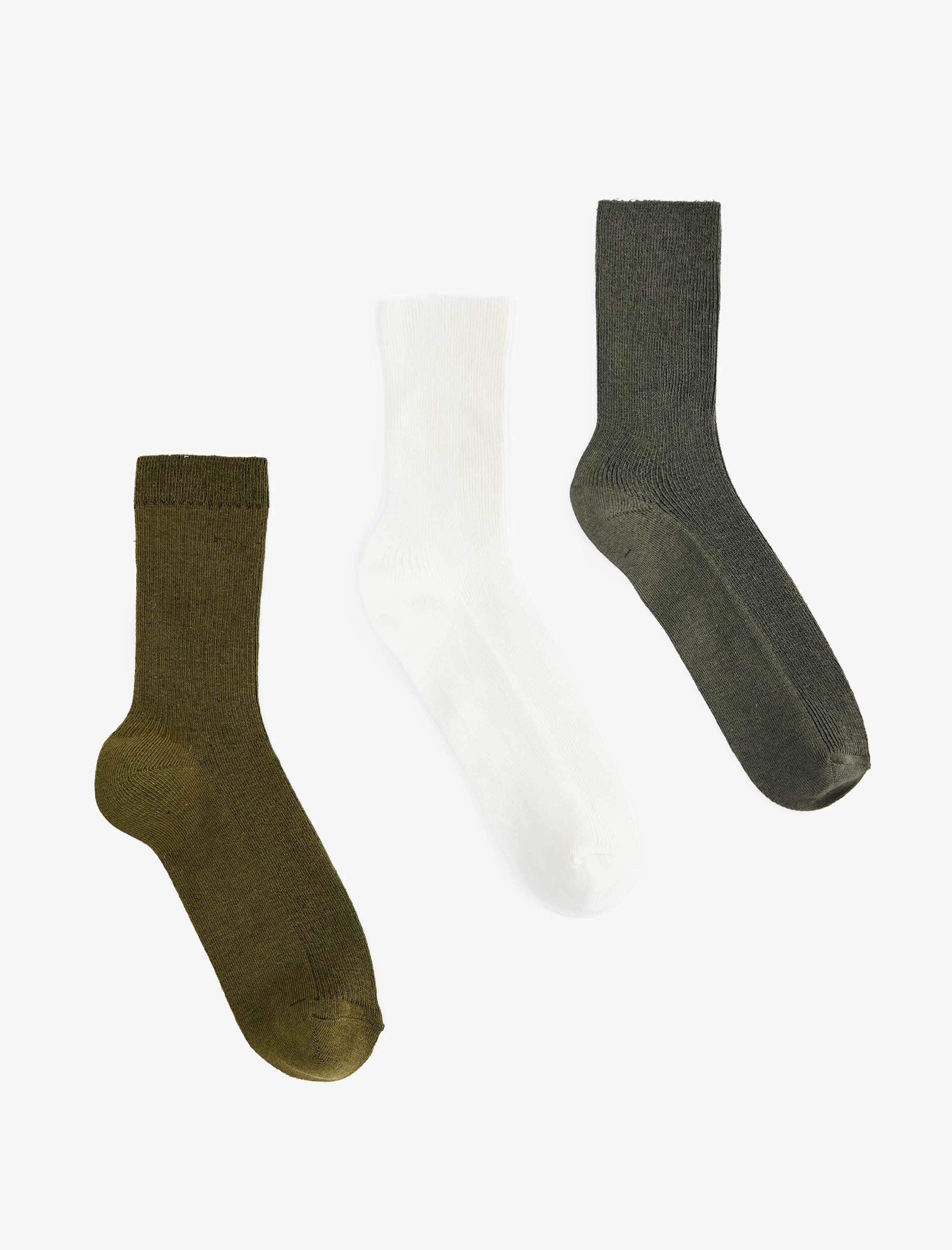  Kadın Pamuklu Soket 3'lü Çorap Seti