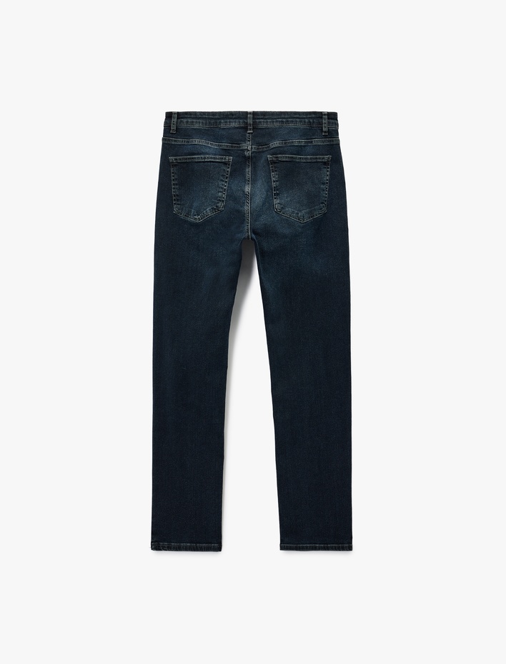  Normal Bel Pamuklu Slim Fit Jean Pantolon - Brad Jean