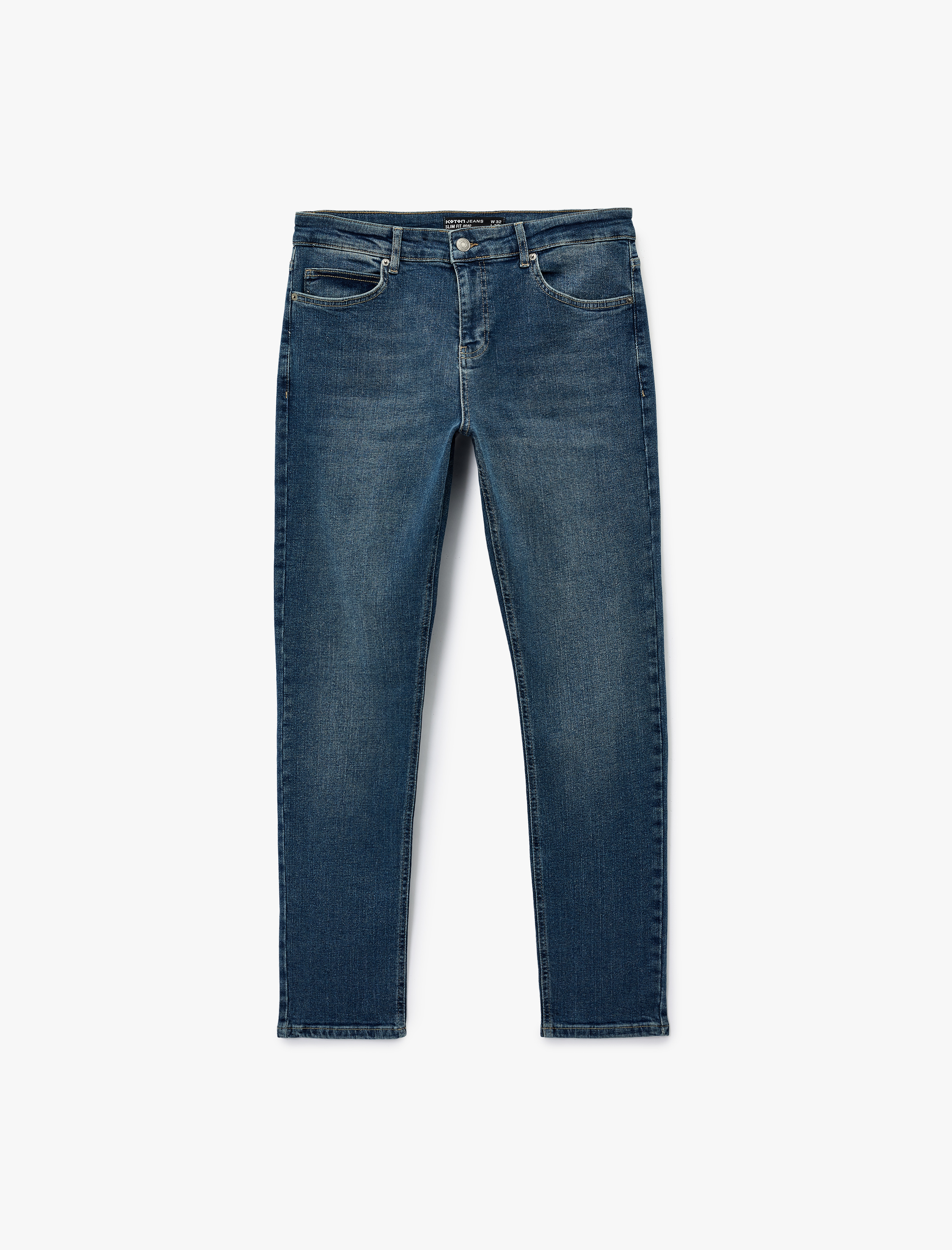   Pamuklu Normal Bel Slim Fit Jean Pantolon - Brad Jean