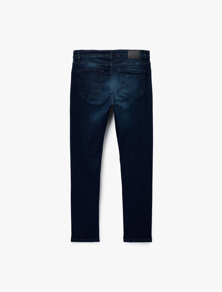  Pamuklu Normal Bel Slim Fit Jean Pantolon - Brad Jean