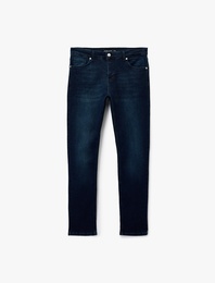 Pamuklu Normal Bel Slim Fit Jean Pantolon - Brad Jean