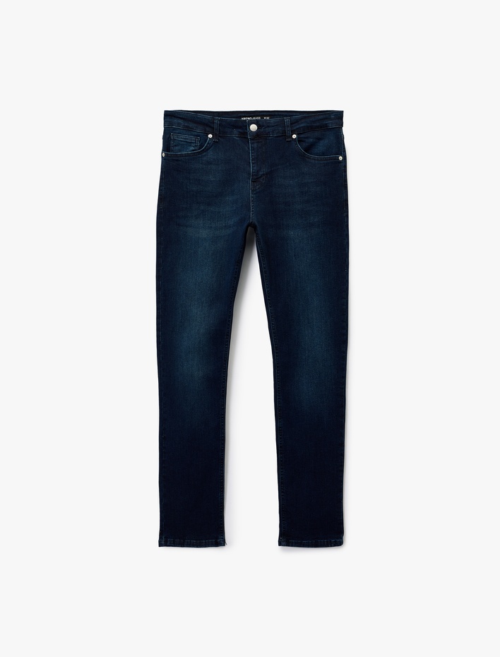  Pamuklu Normal Bel Slim Fit Jean Pantolon - Brad Jean