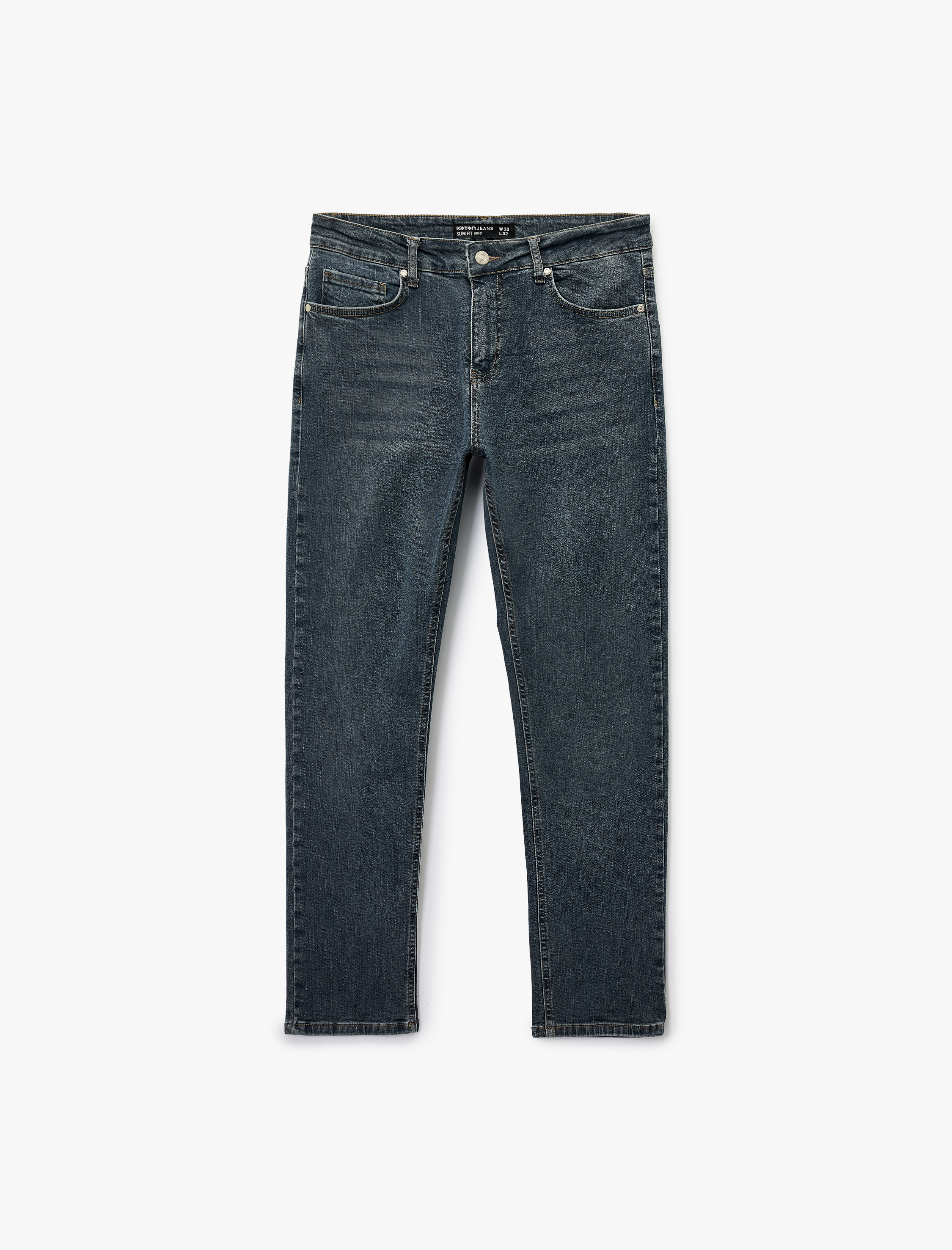   Normal Bel Pamuklu Slim Fit Jean Pantolon - Brad Jean