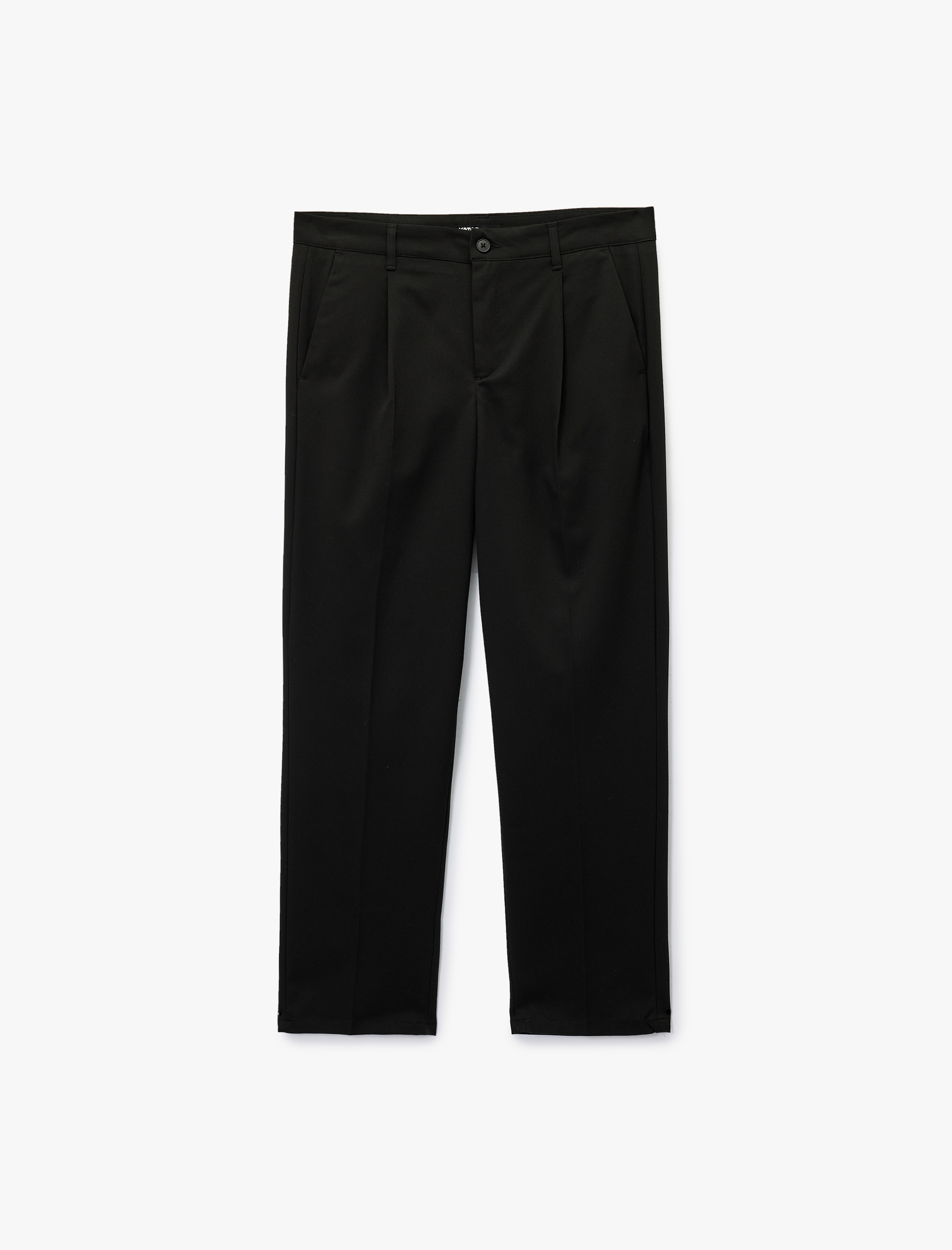   Rahat Kalıp Viskon Karışımlı Pileli Kumaş Pantolon