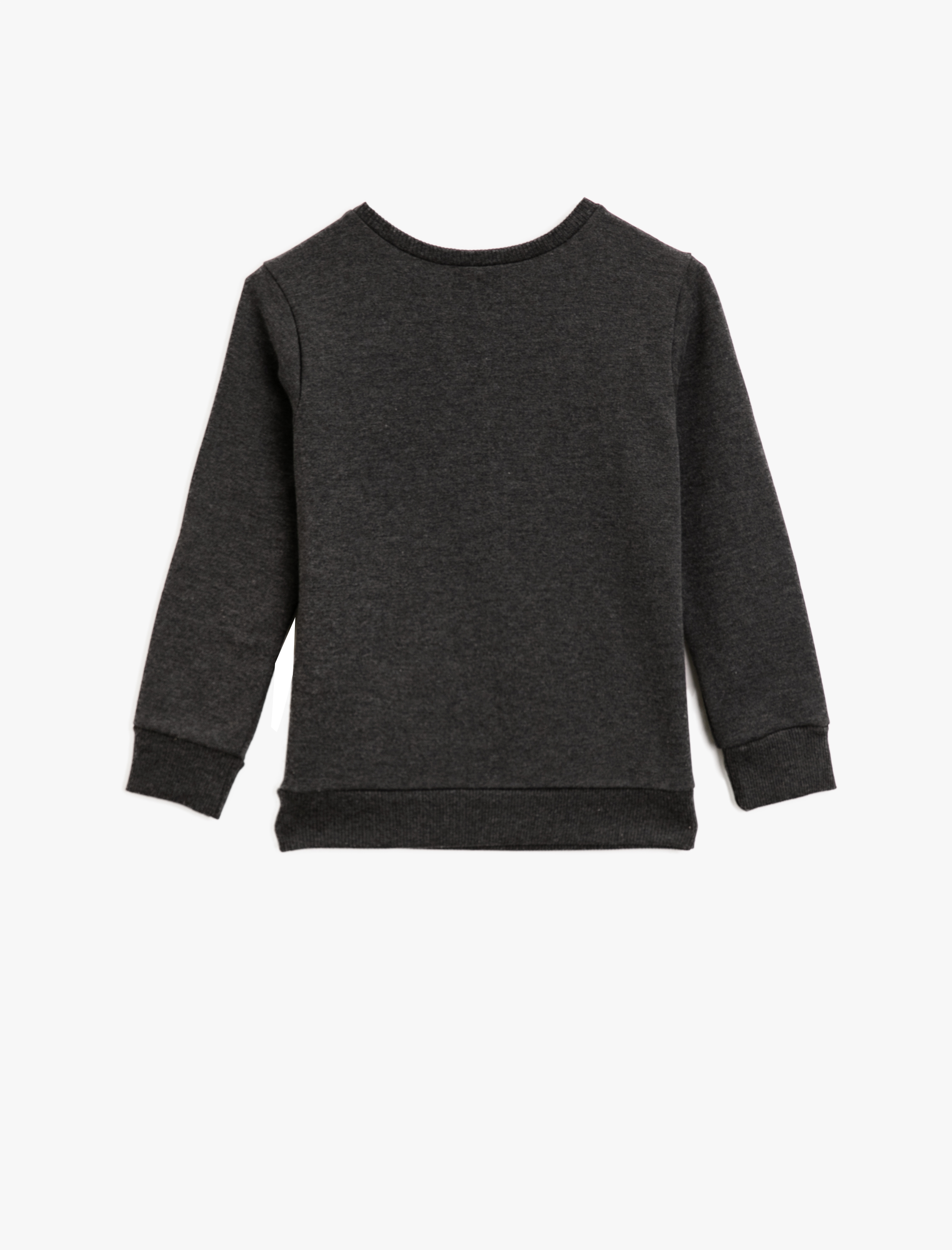  Erkek Çocuk Atatürk Baskılı Bisiklet Yaka Uzun Kollu Sweatshirt