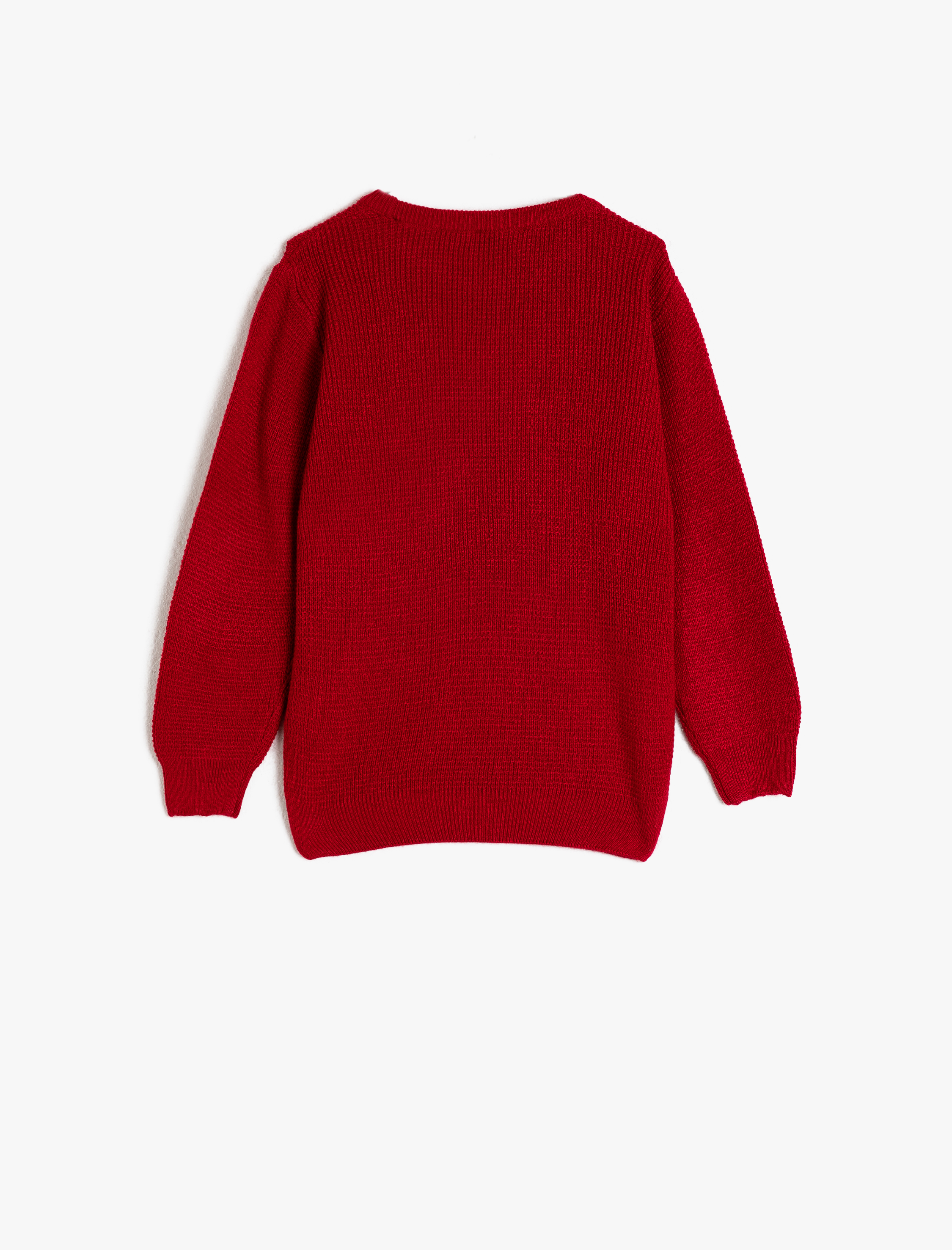  Erkek Çocuk Pamuklu Bisiklet Yaka Atatürk İmzası Baskılı Triko Kazak