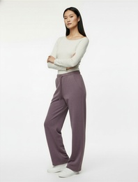 Rahat Kalıp Cep Detaylı Beli Bağcıklı Geniş Paça Eşofman Altı