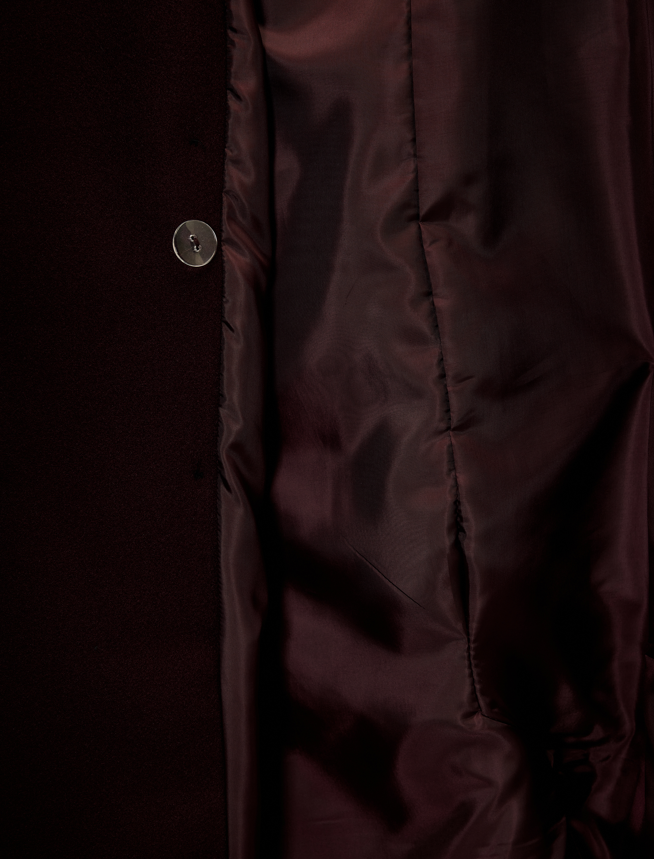   Kemerli Kaban Kaşe Kruvaze Cepli Uzun Kollu