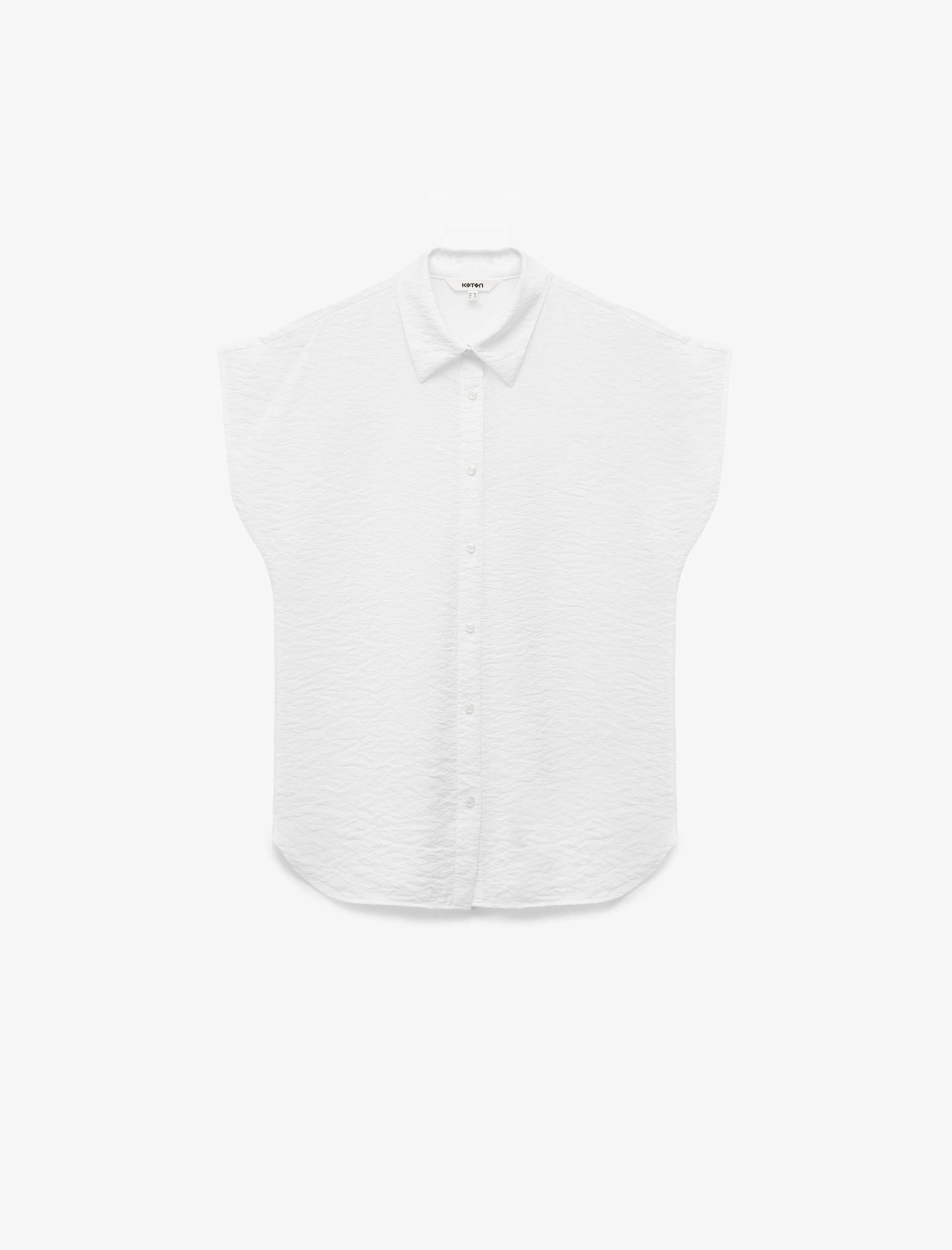   Regular Fit Kap Kol Düğmeli Klasik Yaka Viskon Gömlek