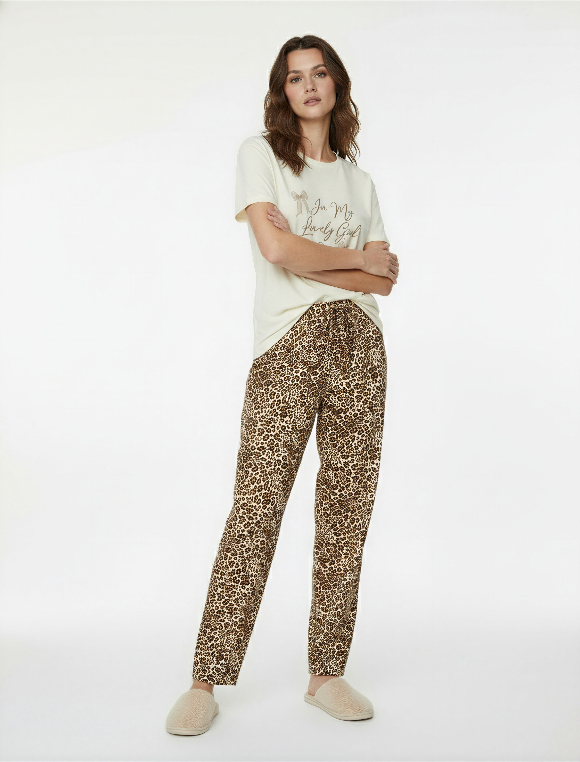   Rahat Kalıp Pamuklu Örme Pijama Takımı