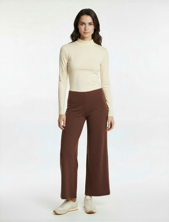  Yüksek Bel Geniş Paça Pantolon