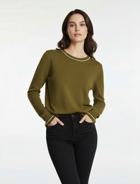 Kısa Kollu Bisiklet Yaka Triko Kazak