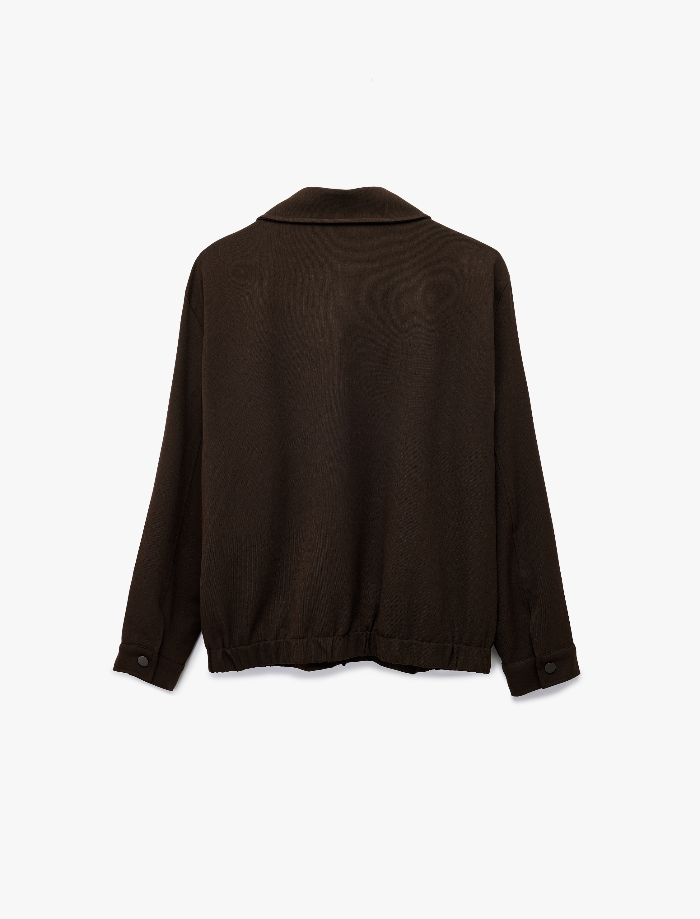   Regular Fit Astarlı Uzun Kollu Cepli Düğmeli Ceket