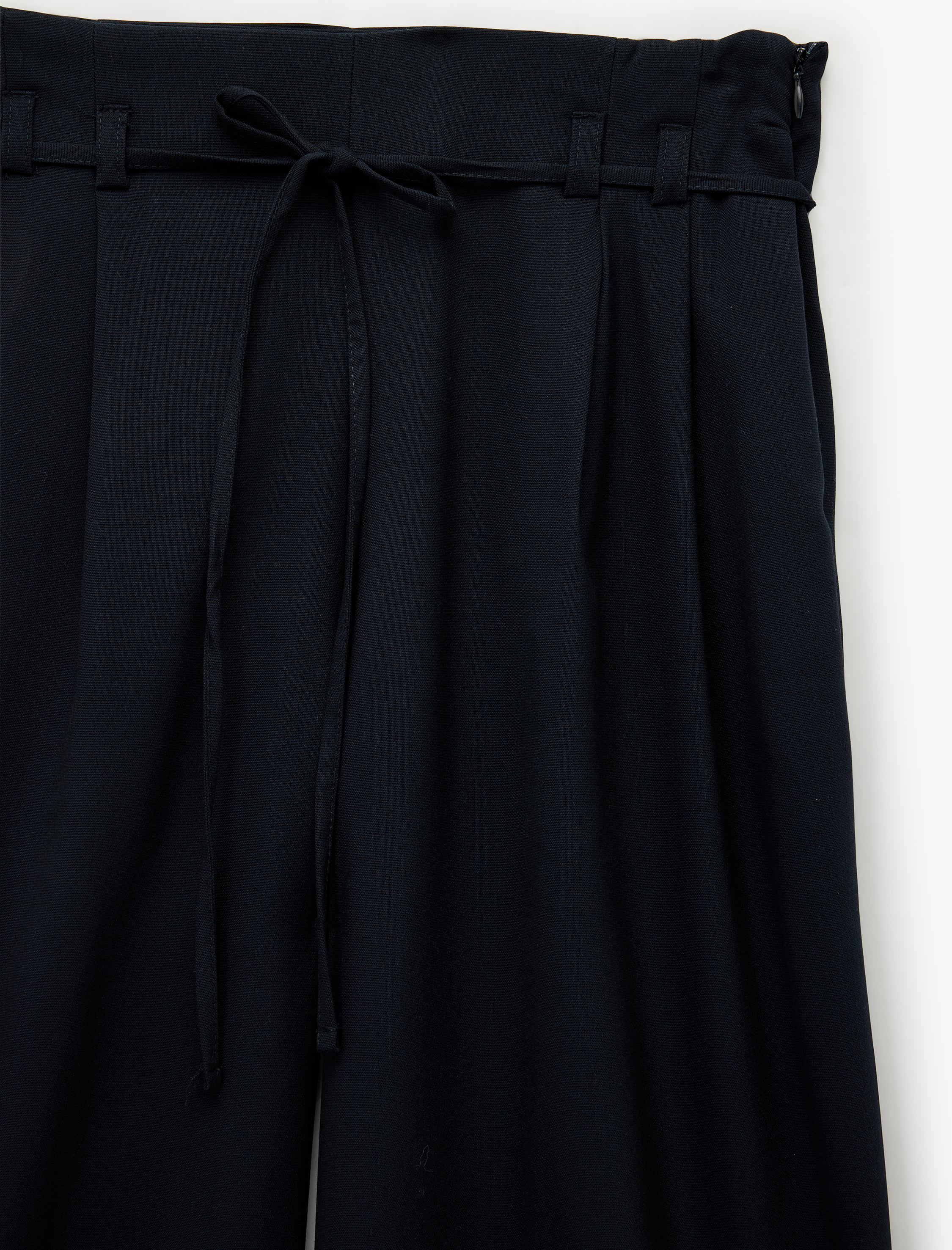   Beli Bağcıklı Cepli Geniş Paça Palazzo Pantolon