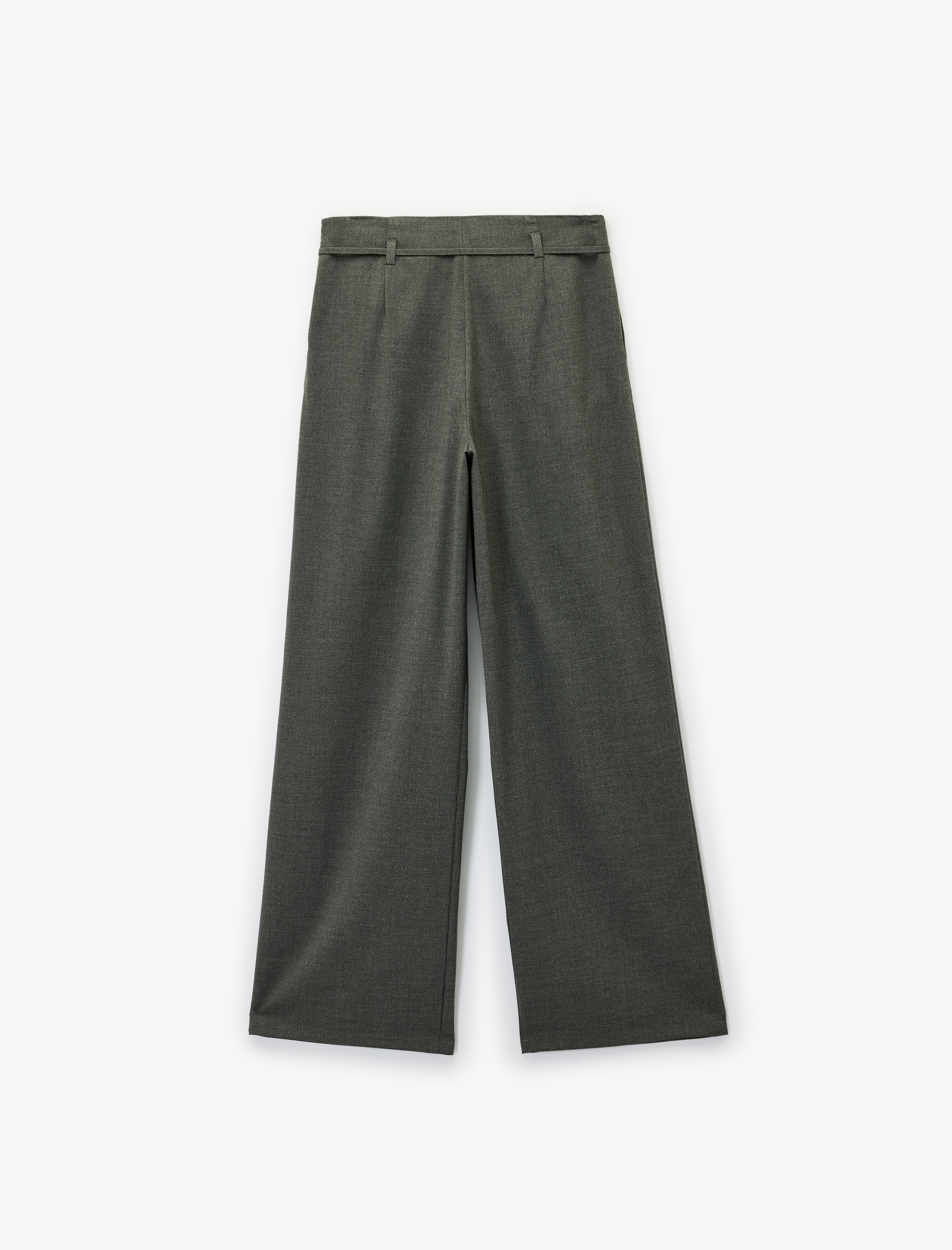   Beli Bağcıklı Cepli Geniş Paça Palazzo Pantolon