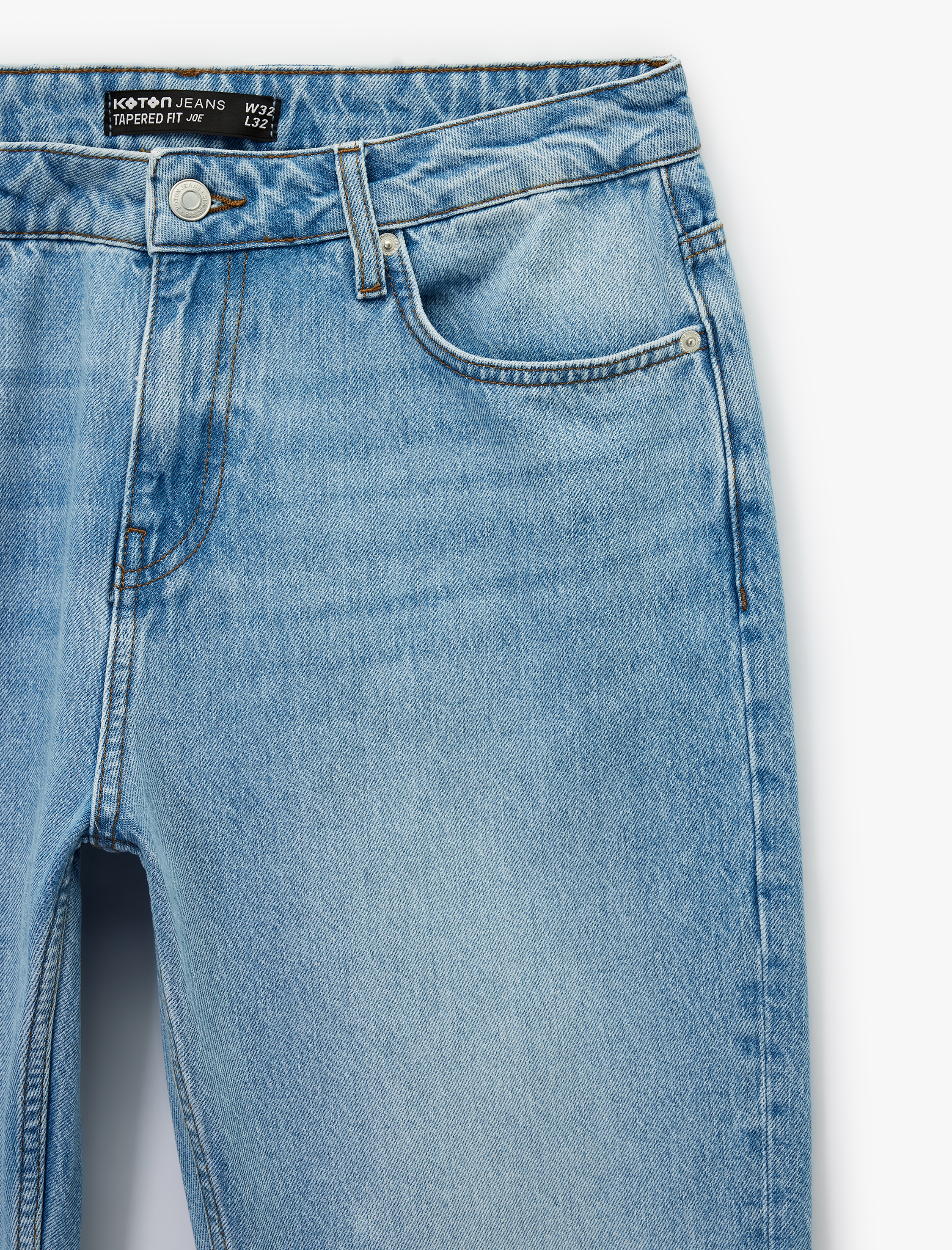   Regular Fit Normal Bel Tapered Jean Pantolon