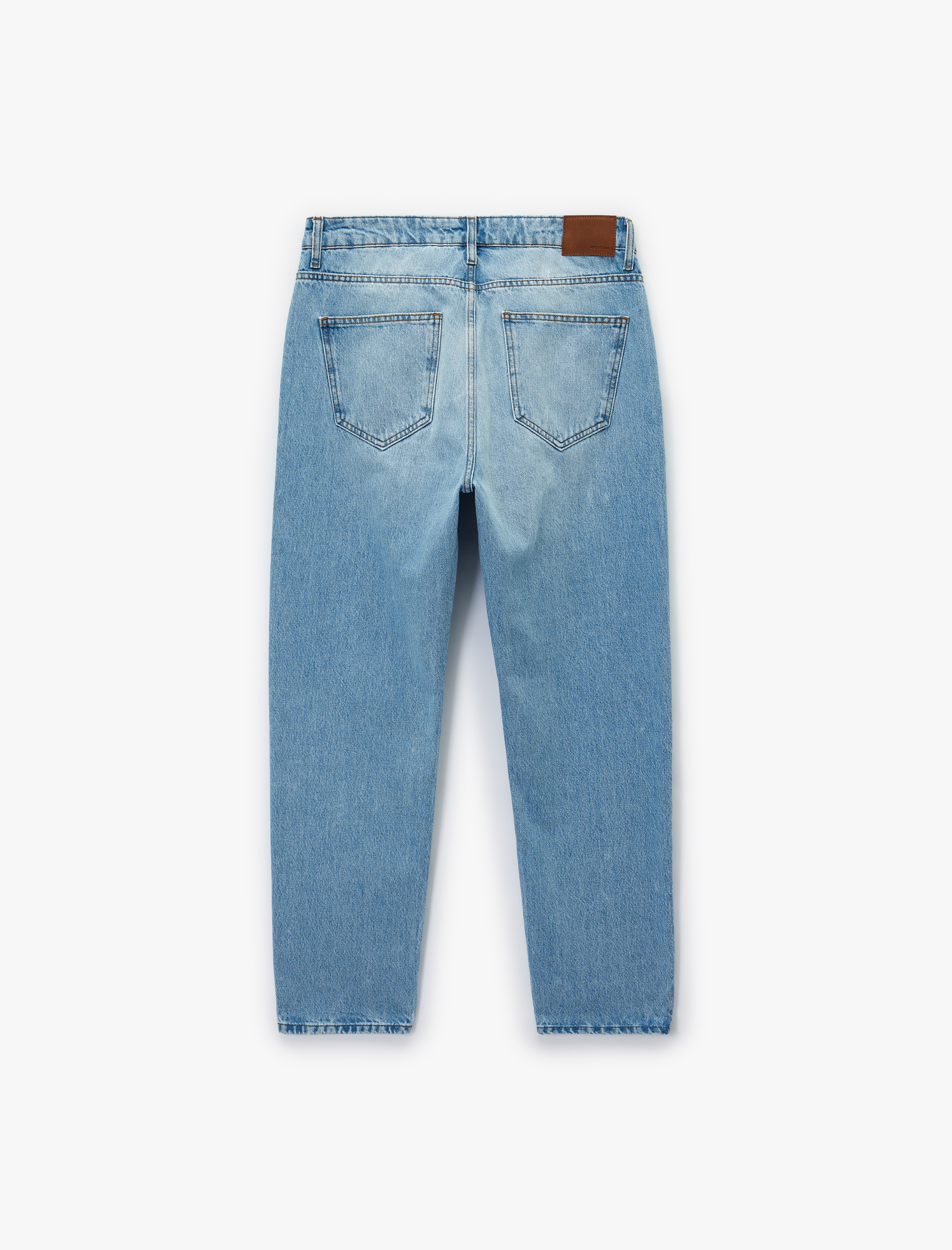   Regular Fit Normal Bel Tapered Jean Pantolon