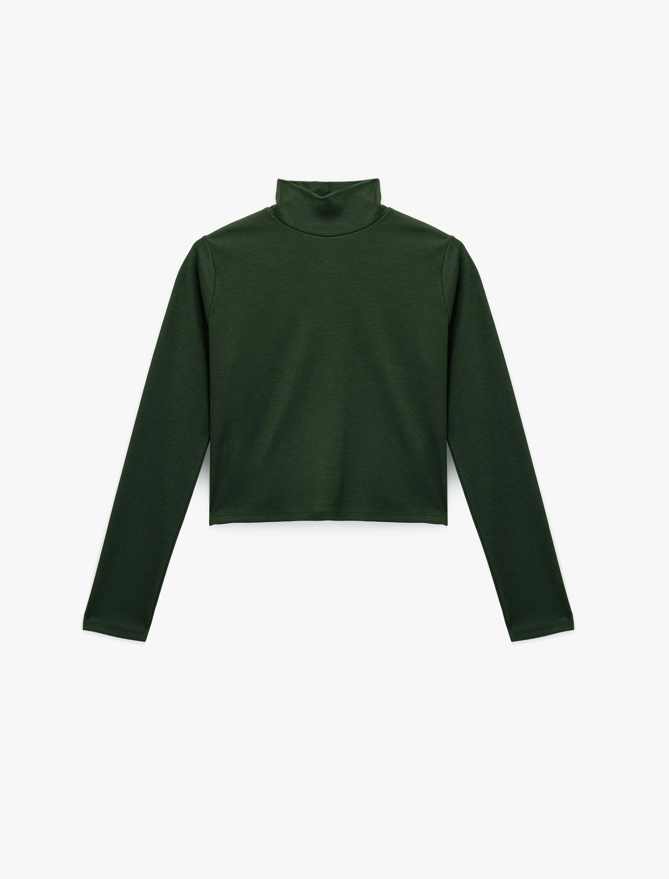   Regular Fit Kaşkorse Dik Yaka Uzun Kollu Body