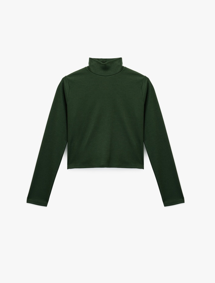  Regular Fit Kaşkorse Dik Yaka Uzun Kollu Body