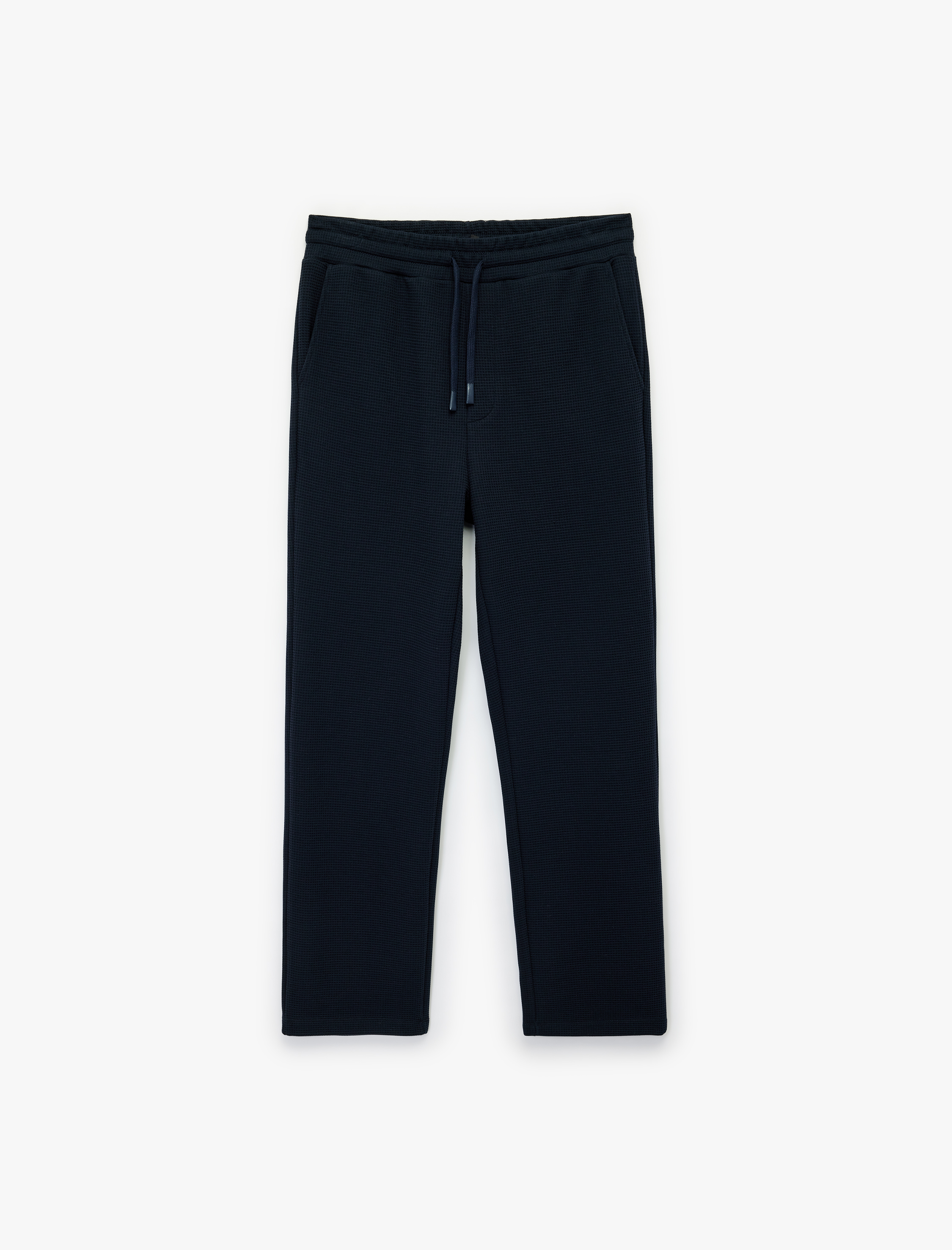   Cepli Beli Bağcıklı Düz Paça Eşofman Altı