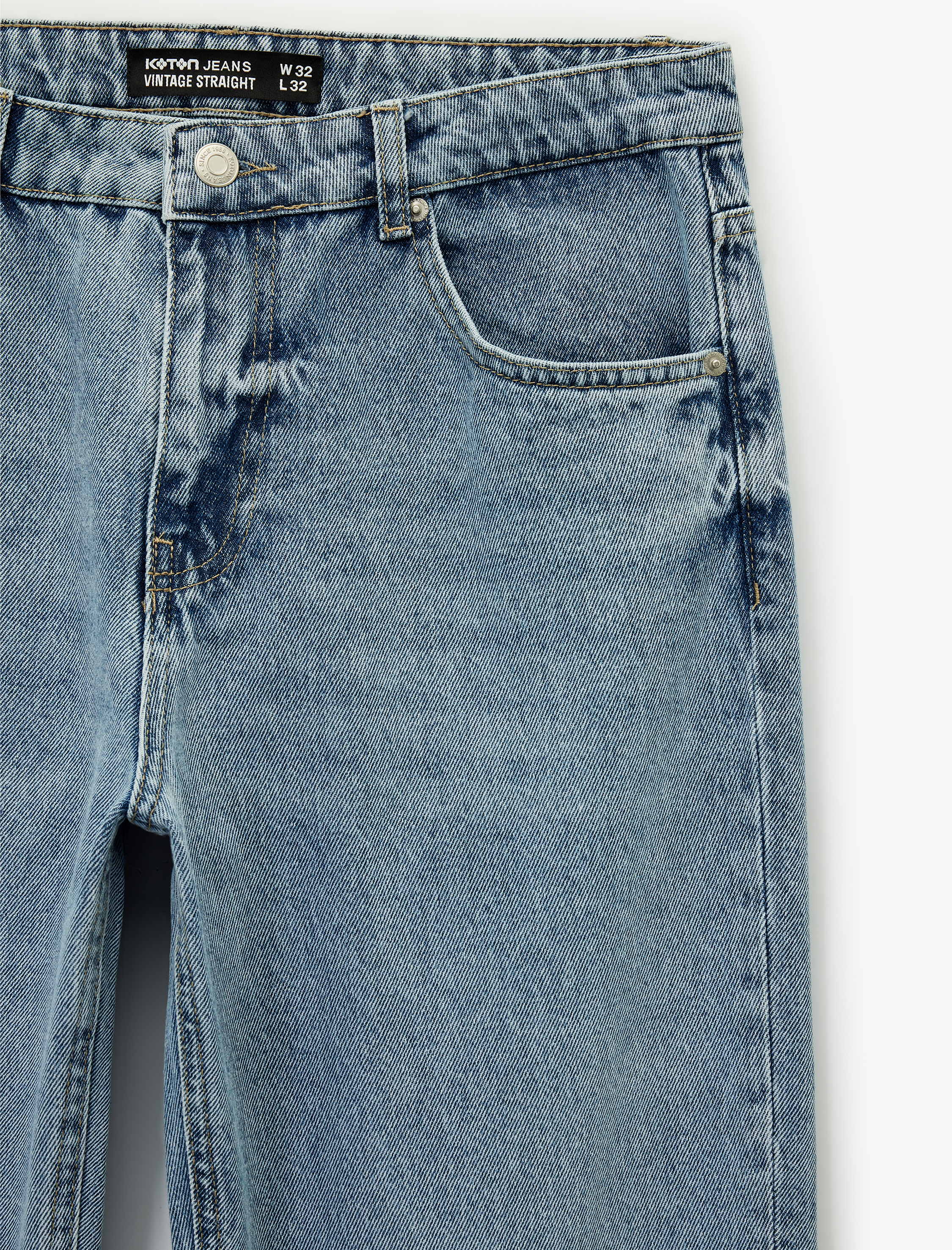   Pamuklu Straight Fit Jean Pantolon - Straight Jeans