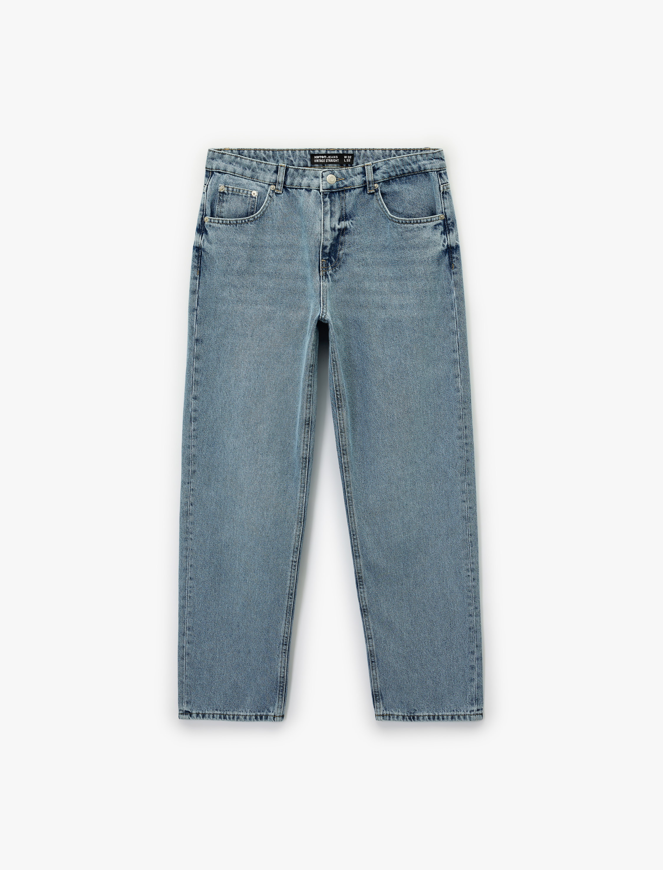   Pamuklu Straight Fit Jean Pantolon - Straight Jeans