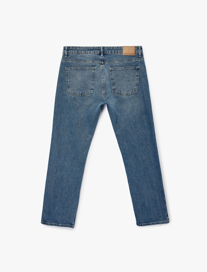  Cep Detaylı Pamuklu Jean - Mark Straight Jeans