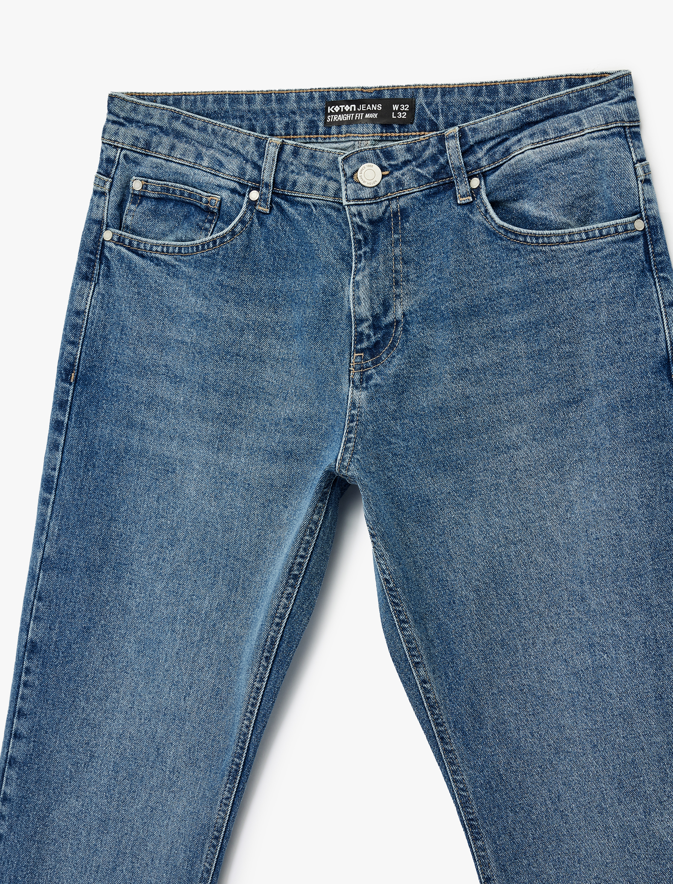   Cep Detaylı Pamuklu Jean - Mark Straight Jeans