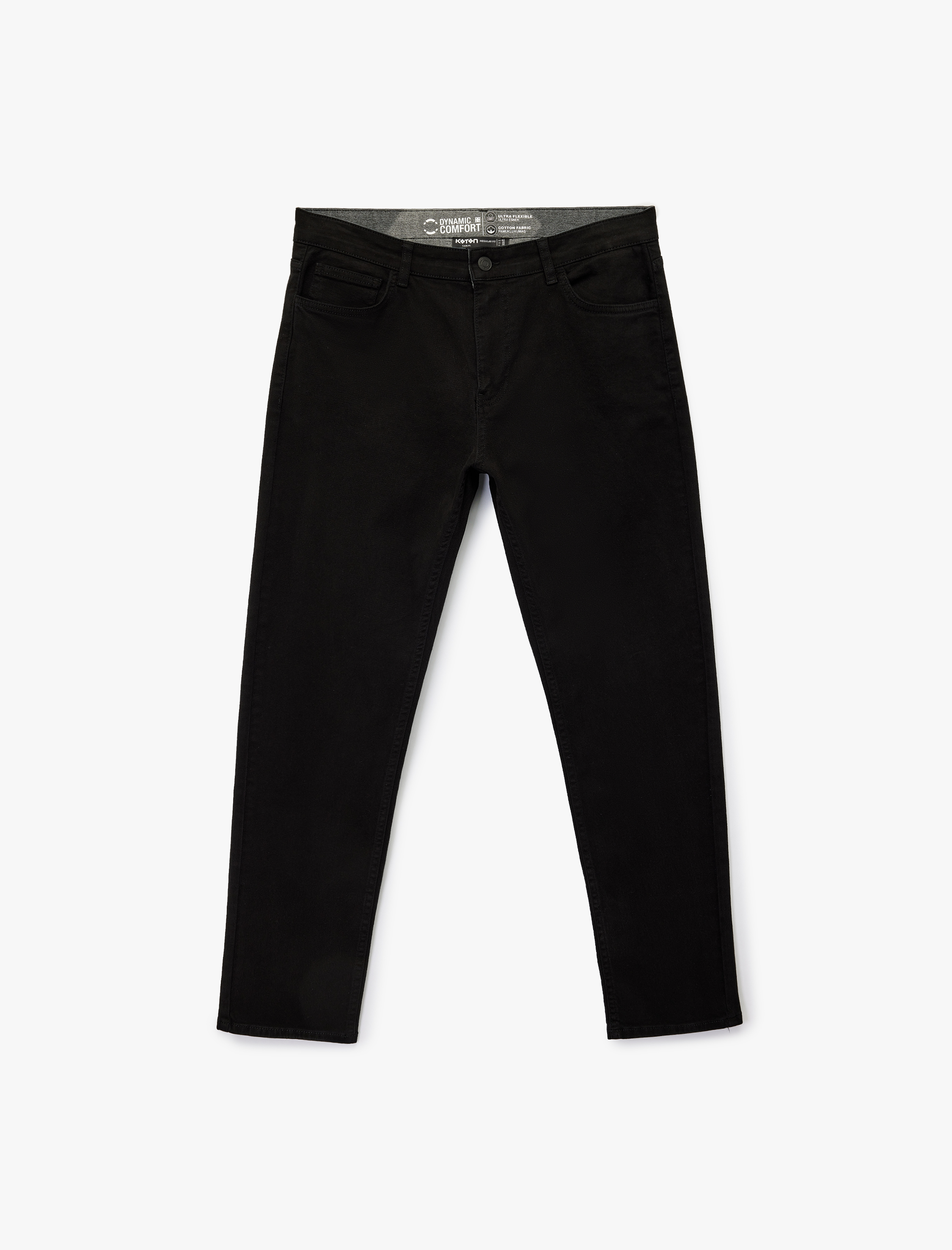   Pamuklu Düz Paça Düğmeli Cepli Chino Pantolon