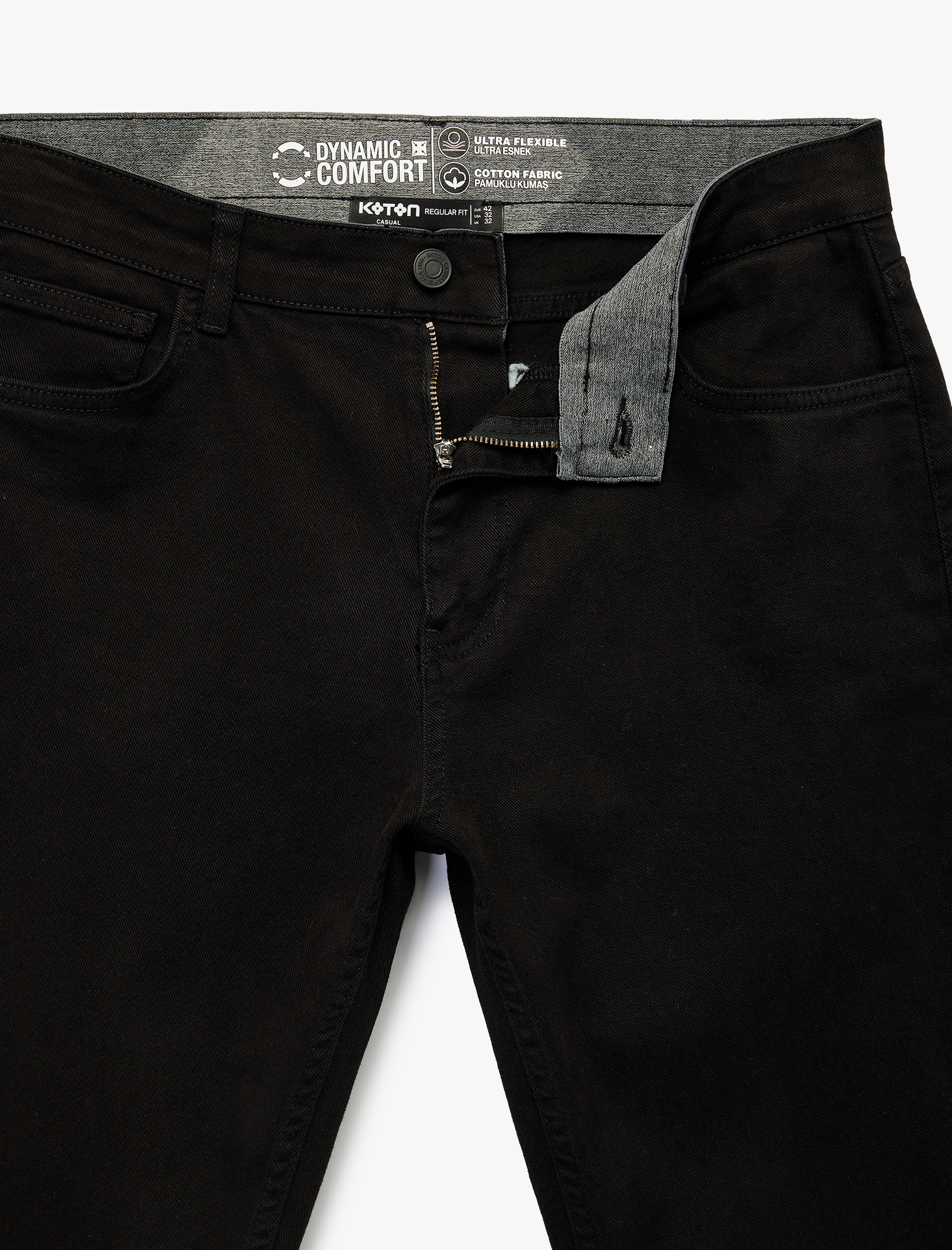   Pamuklu Düz Paça Düğmeli Cepli Chino Pantolon