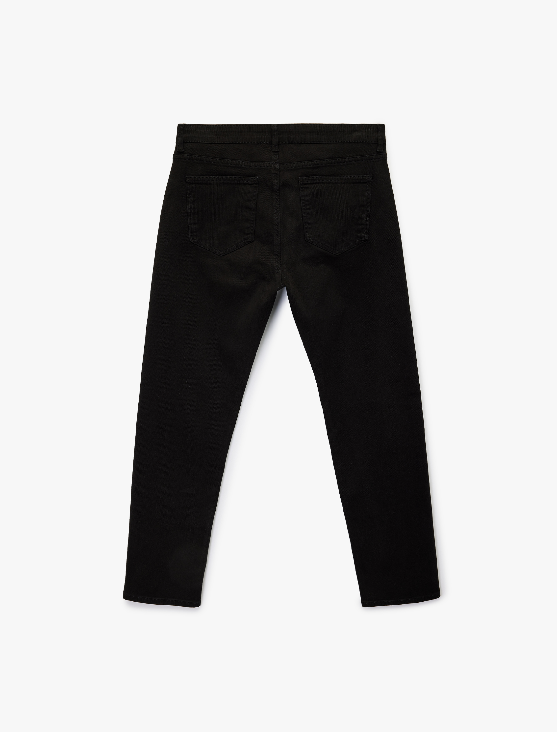   Pamuklu Düz Paça Düğmeli Cepli Chino Pantolon