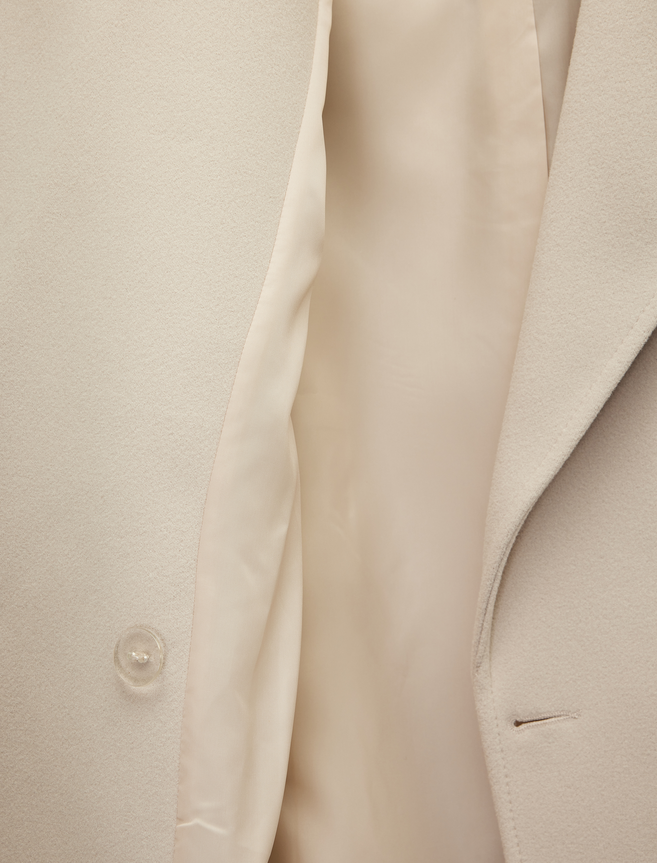   Kısa Kaban Kaşe Kemerli Cepli Kruvaze Uzun Kollu