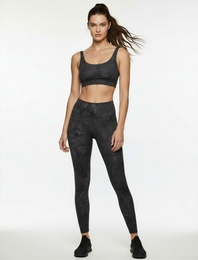 Kamuflaj Desenli Yüksek Bel Spor Tayt