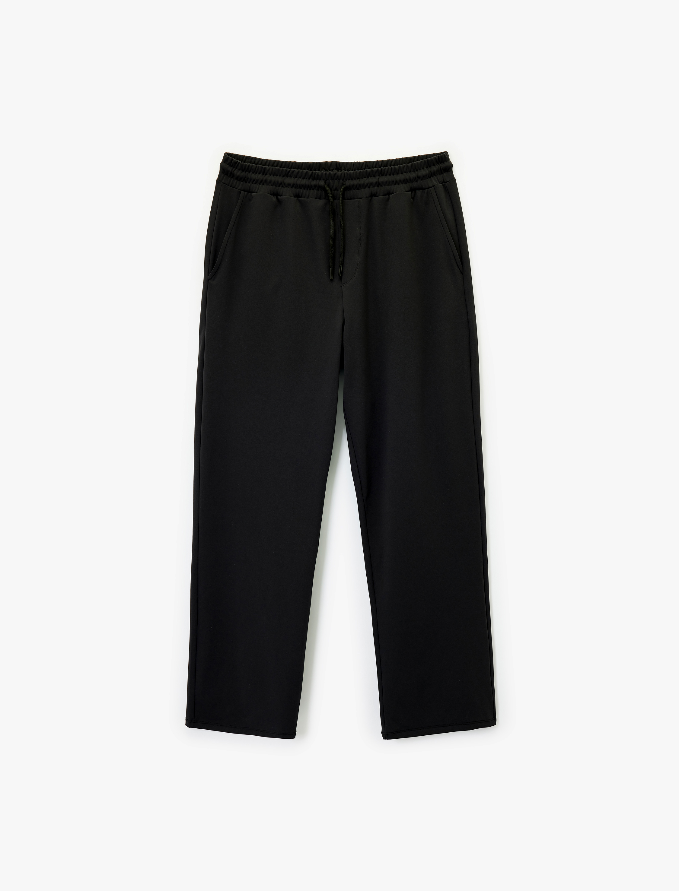   Rahat Kalıp Cepli Beli Bağcıklı Geniş Paça Spor Eşofman Altı