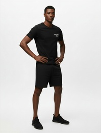 Modal Karışımlı Cepli Beli Bağcıklı Spor Şort