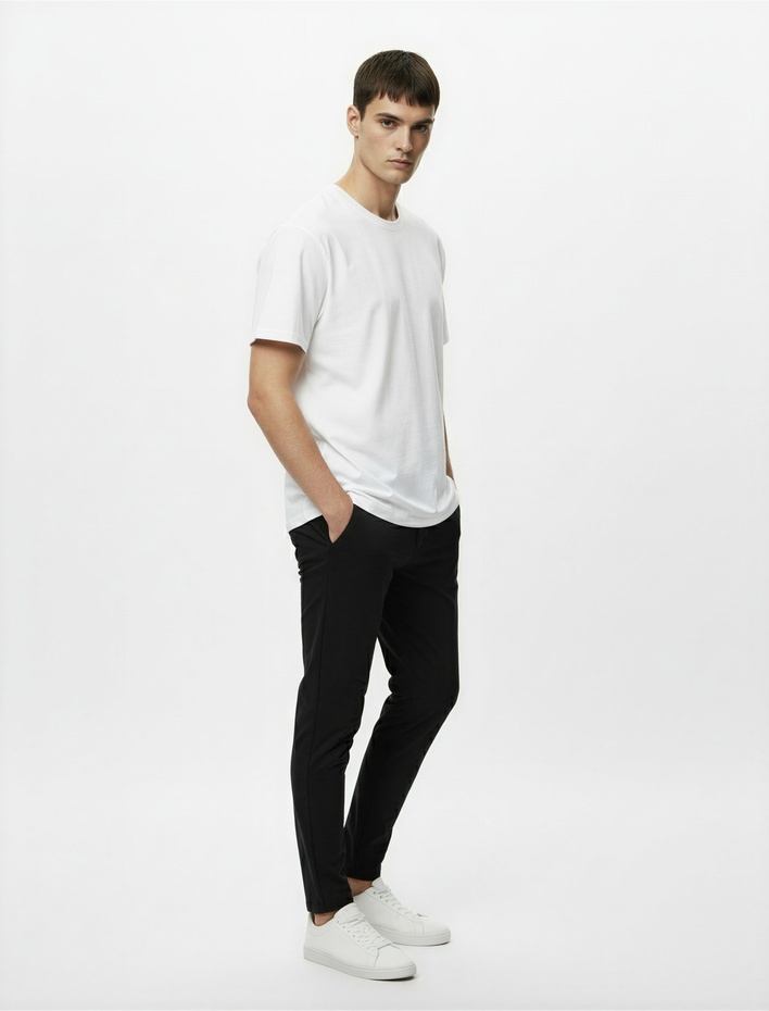  Regular Fit Cepli Beli Lastikli Spor Eşofman Altı