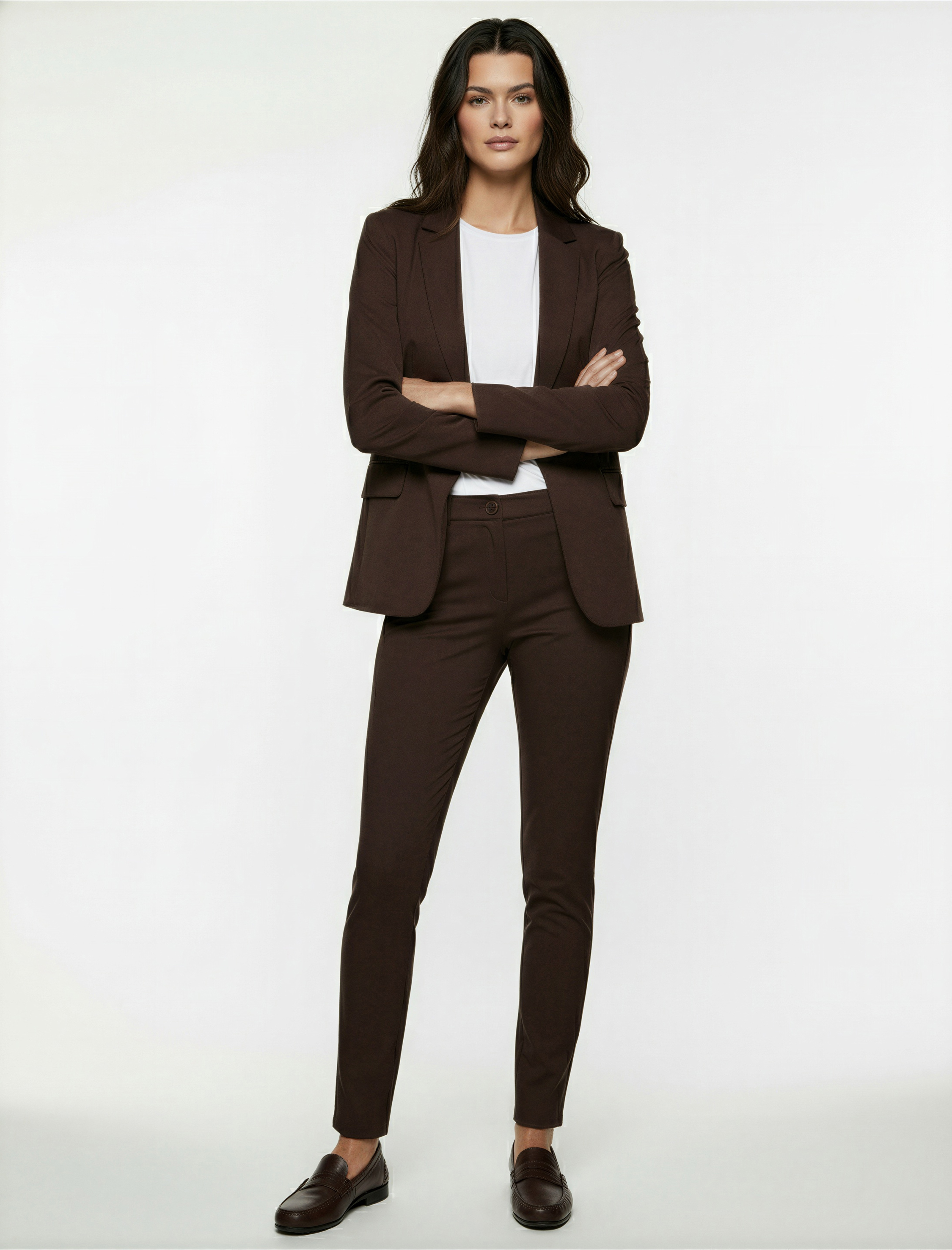   Normal Bel Yan Cepli Kumaş Cigarette Pantolon