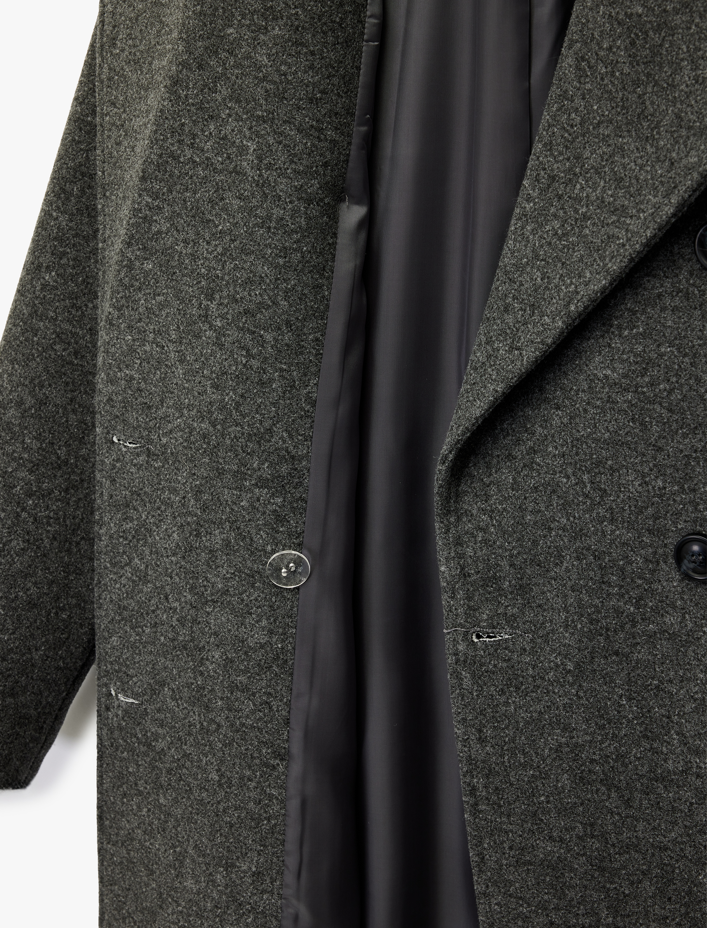   Trenç Kaban Uzun Kollu Cepli Kruvaze Kemerli