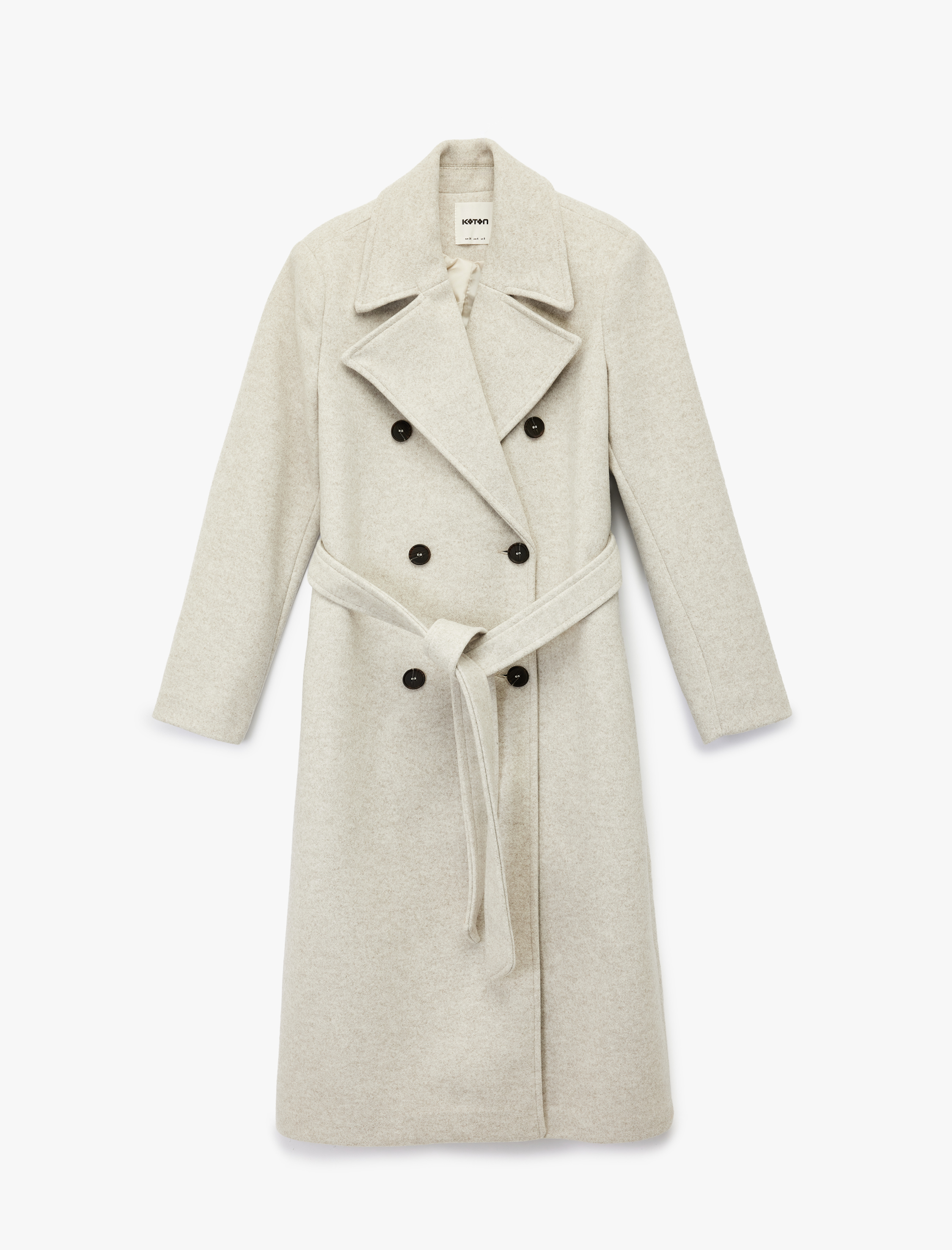   Trenç Kaban Uzun Kollu Cepli Kruvaze Kemerli