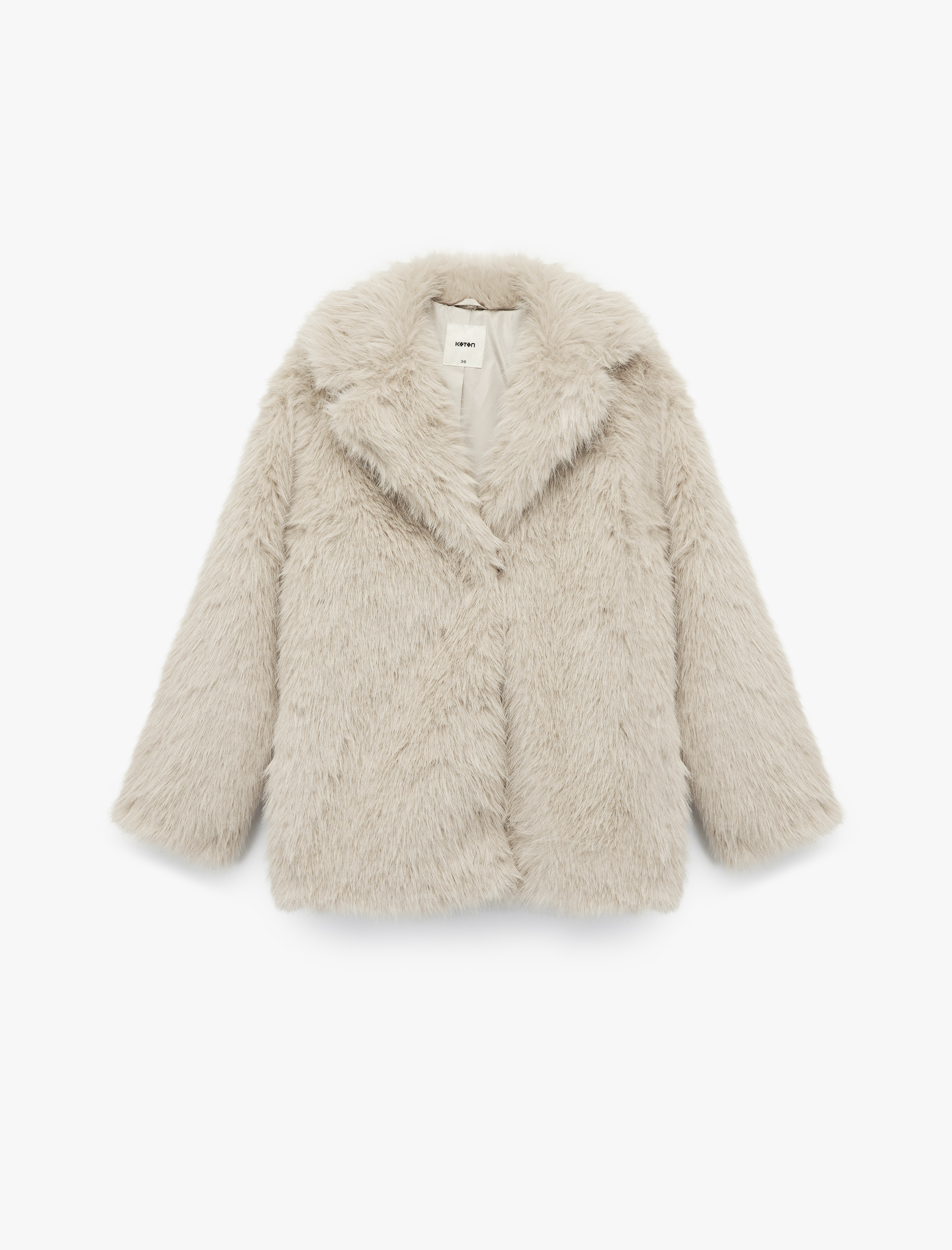   Suni Kürk Kaban Kruvaze Uzun Kollu