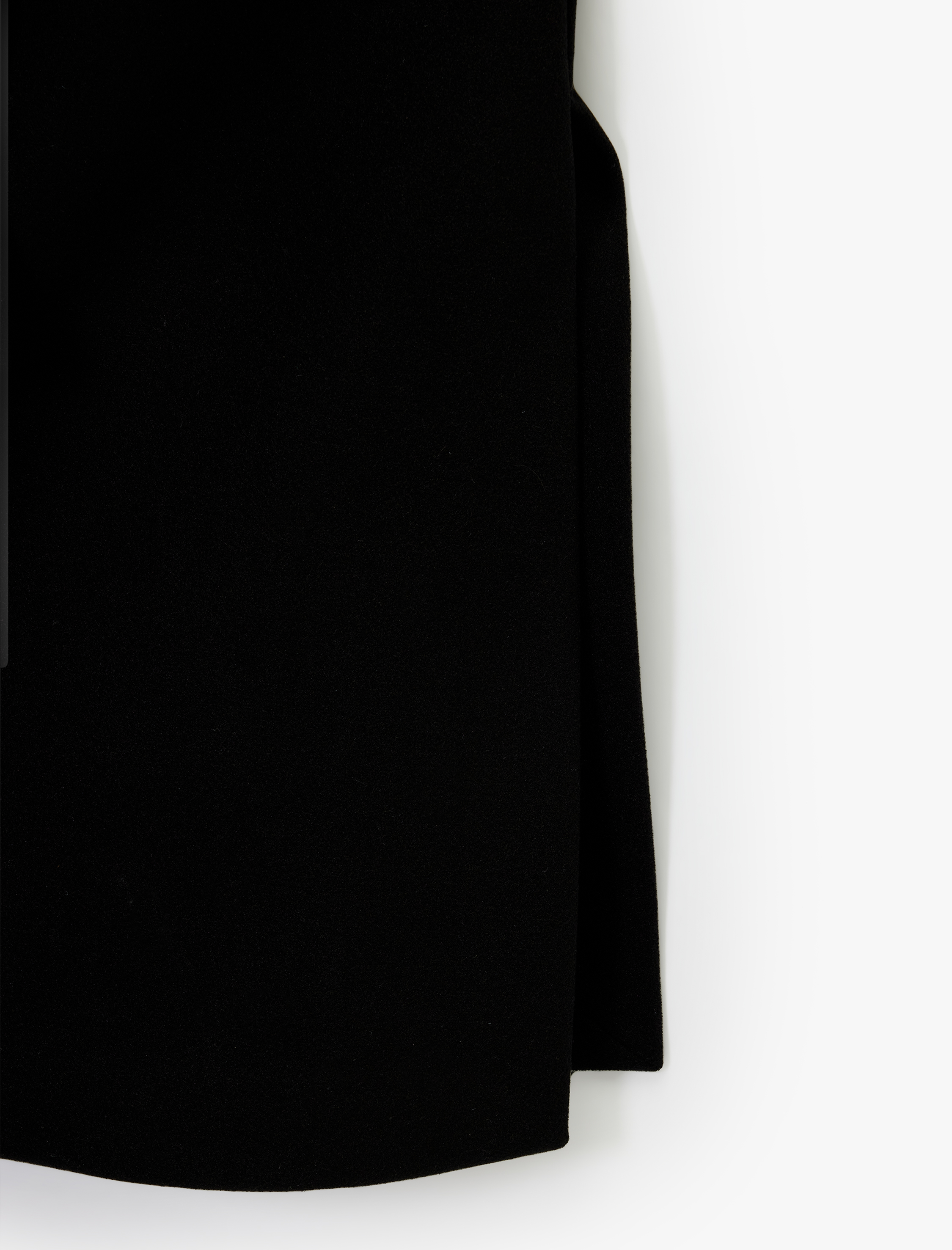   Uzun Kollu Cepli Kemerli Uzun Kaşe Kaban